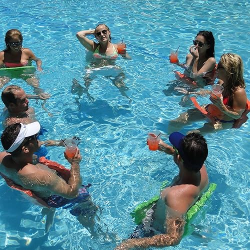 Miniatura 3 de TRC Recreation 8602125 Lazy Bunz 35 pulgadas de largo adulto y niño confiable cómodo silla de montar espuma resistente al agua flotante asiento y