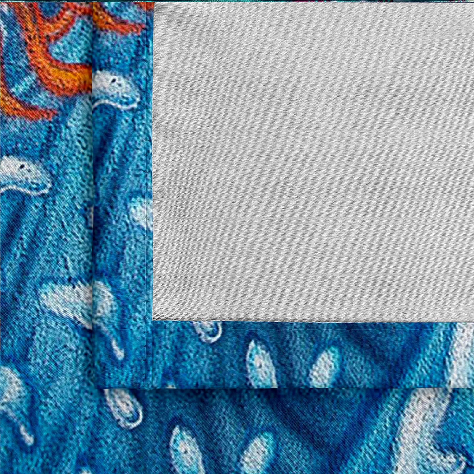 Cortinas Cocina Cortas Opacas Modernas para Ventanas 2 Piezas 280X260Cm Cortinas Opacas con Ojales Pez De Personalidad De Moda Cortinas Salon Dormitorio Juvenil Infantil Termicas Aislantes Frio Y Cal