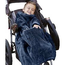 Slanket The Stroller Wearable Fleece Blanket for Strollers & Travel Infant to Toddler Blanket with Sleeves & Foot Pocket Soft, Secure, Wind-Resistant Cover for Walks, Naps & Outdoor Adventures