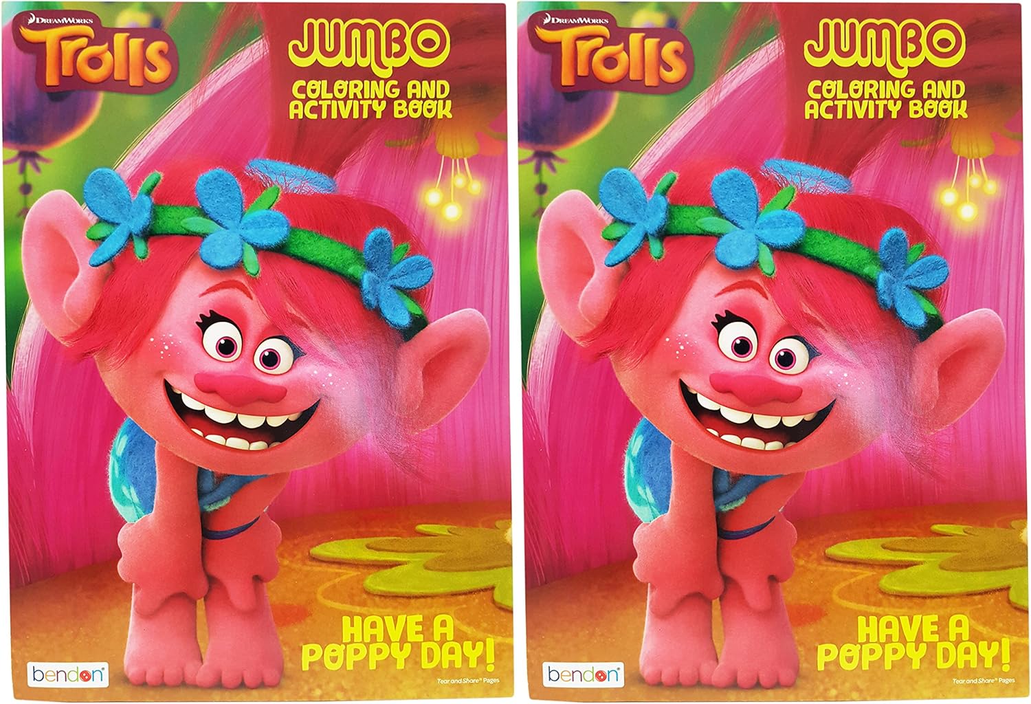 Bendon DreamWorks Trolls Jumbo Coloring Book Tear Nepal Ubuy
