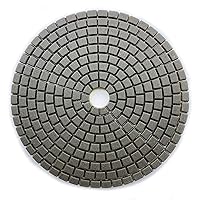 Vista 45 de Almohadillas de pulido de piedra seca/hormigón de alto rendimiento de 5 ", altura de segmento de 0.059 in, estilo de panal, grano 3000