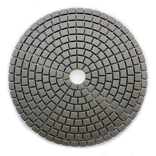 Miniatura 45 de Almohadillas de pulido de piedra seca/hormigón de alto rendimiento de 5 ", altura de segmento de 0.059 in, estilo de panal, grano 3000