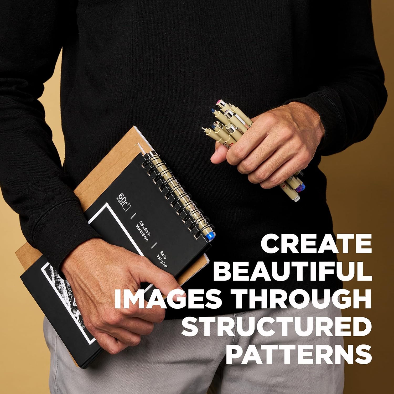 SAKURA 50008 Zentangle Apprentice Classroom Pack #2, Black