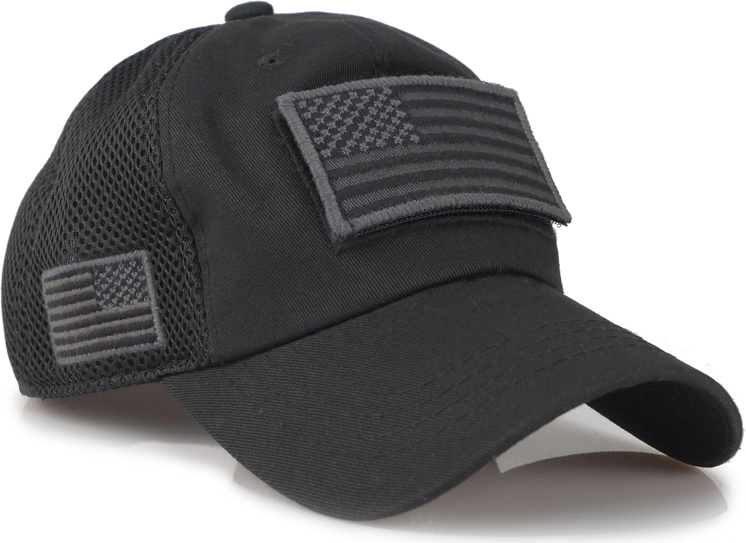 Camouflage Constructed Trucker Special Tactical Operator, Black, Size Adjustable