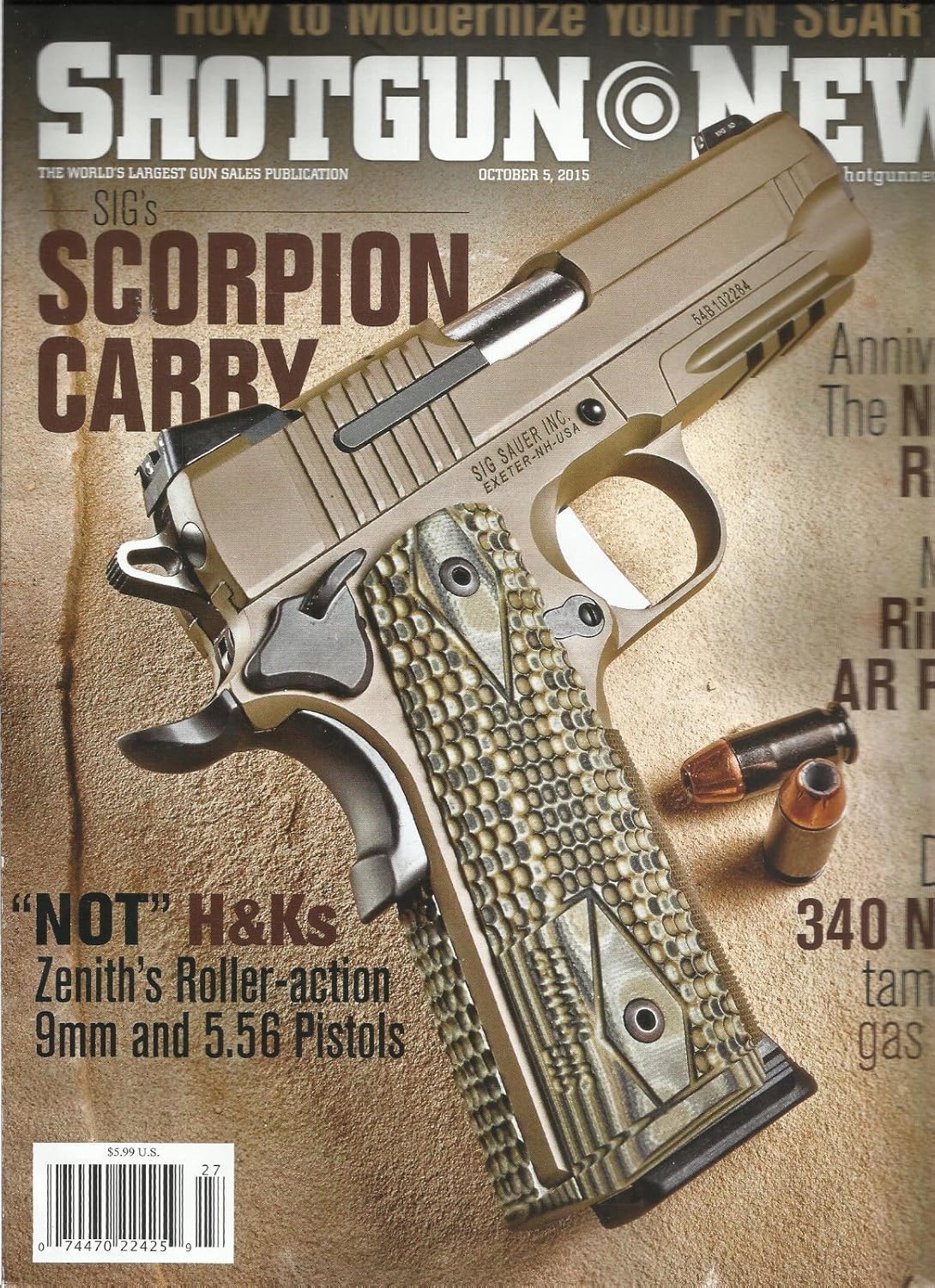 SHOTGUN NEWS MAGAZINE, OCTOBER, 2015 VOLUME. 69 ISSUE, 27