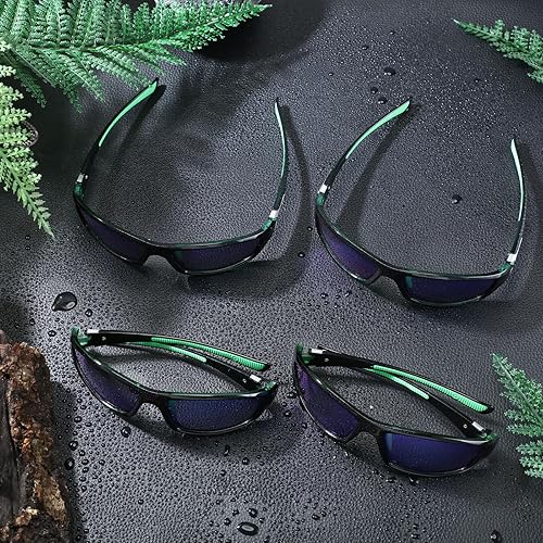 Miniatura 6 de TOODOO 4 pares de lentes de sol polarizados para hombre con protección UV, gafas de conducción deportivas para actividades al aire libre