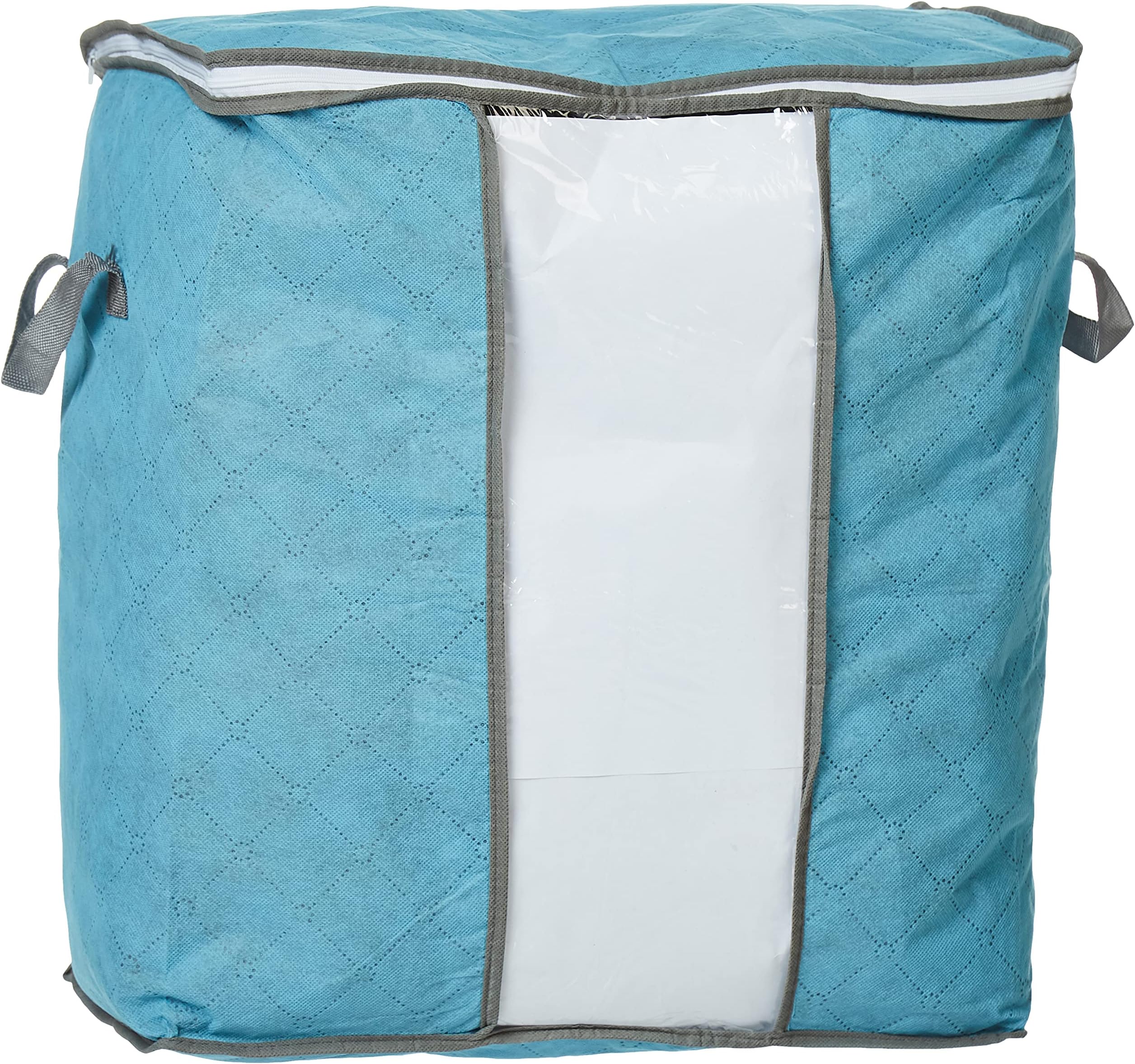 JINTA Dustproof Storage Bags Household Clothes Quilt Sheet Luggage Bags Zipper Box Wardrobe Cabinet Bags Living Room Organizer Containers Charcoal Bamboo Organizer