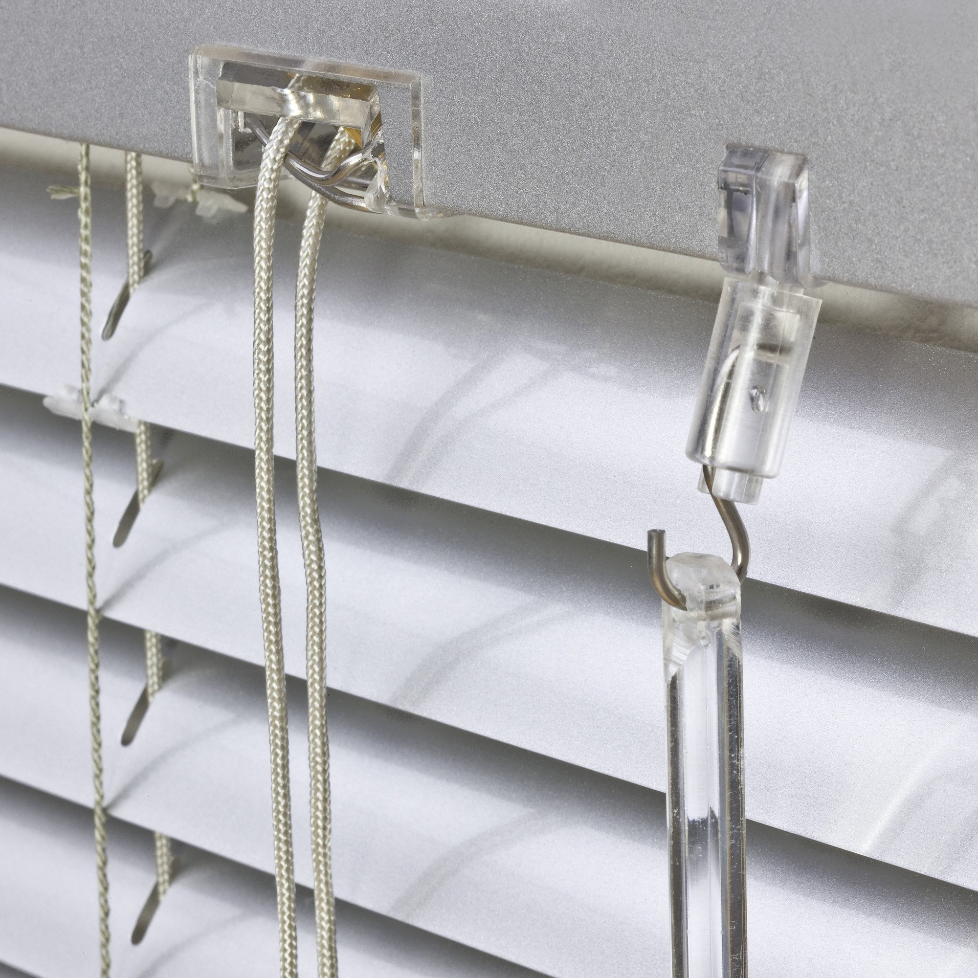 Unbekannt Alu Jalousie Silber - Breite 40 bis 240 cm - Höhe 130/160 / 220 cm - Tür Fenster Rollo Jalousette Aluminium Fensterjalousie Lamellen Metall (140 x 220 cm)