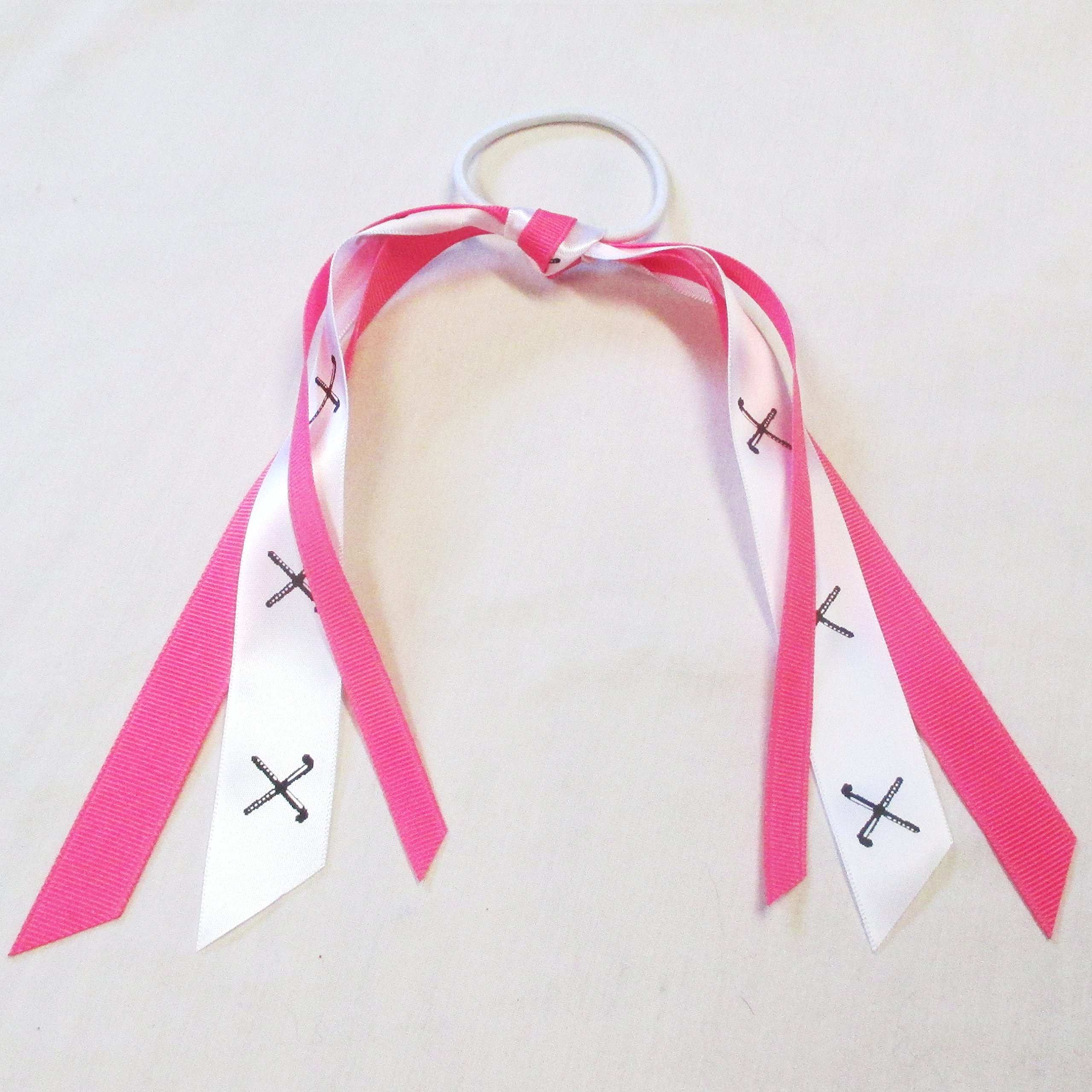 Field Hockey Hair Bow Ribbon - Made in The USA,