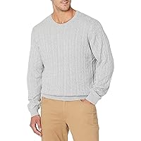 Amazon Essentials Maglione a Girocollo in Cotone a Coste Uomo