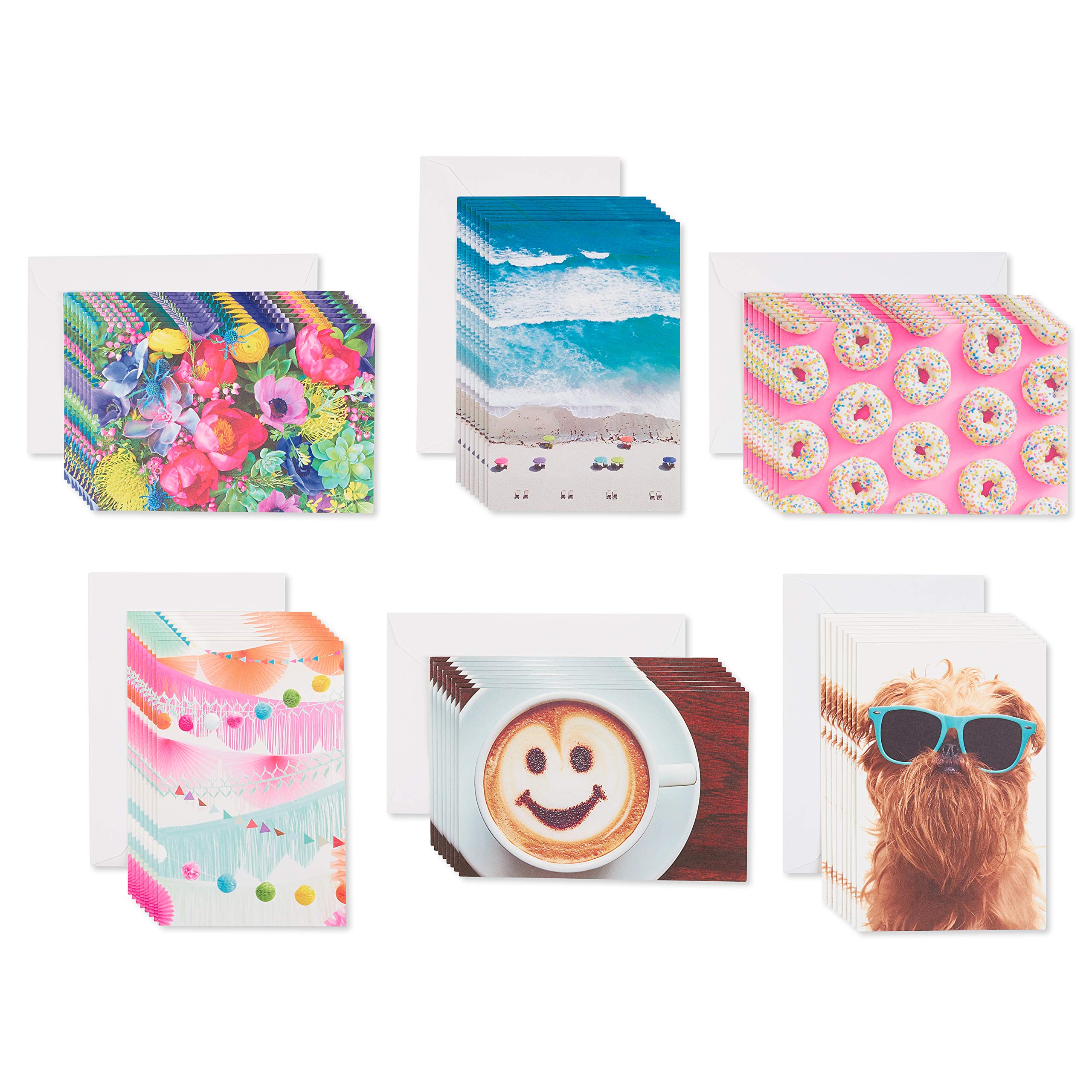 American Greetings Assorted Blank Cards, Congratulations, Thinking of You, Birthday, Graduation (48-Count)