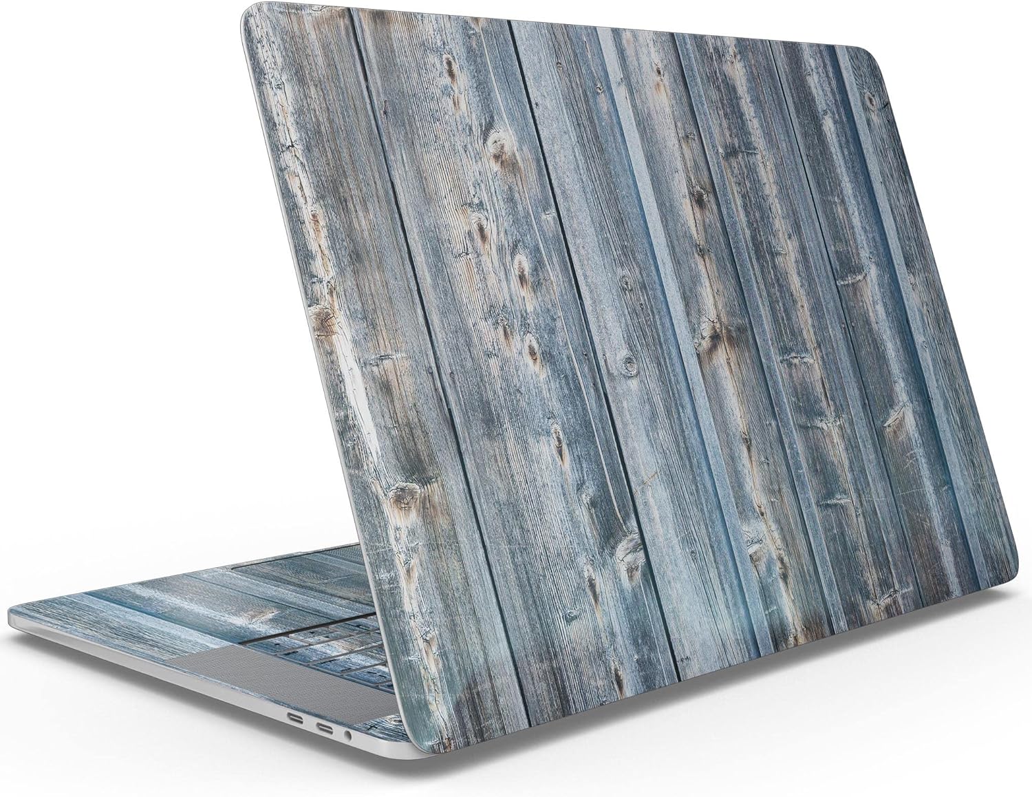 DesignSkinz - Vertical Planks of Wood - Full-Body Wrap Protective Decal Skin Kit Compatible with MacBook 16" Pro M1 (A2485)