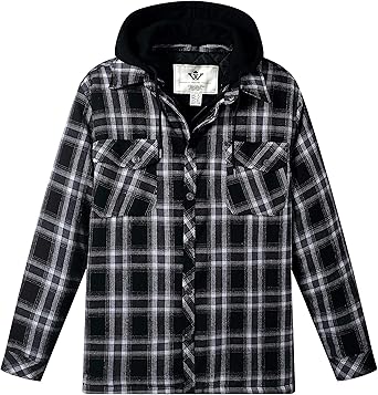 flannel jacket black