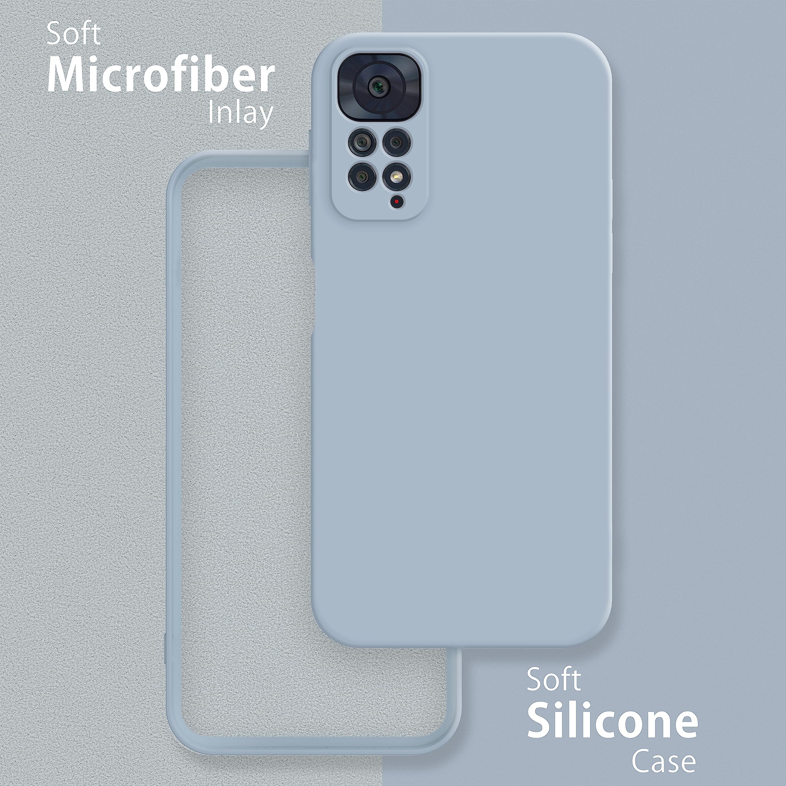 Custodia SEAHAI Per Xiaomi Redmi Note 11 Pro 4G/5G - Bianca, Paraurti Anticaduta Con Supporto Nascosto - 3