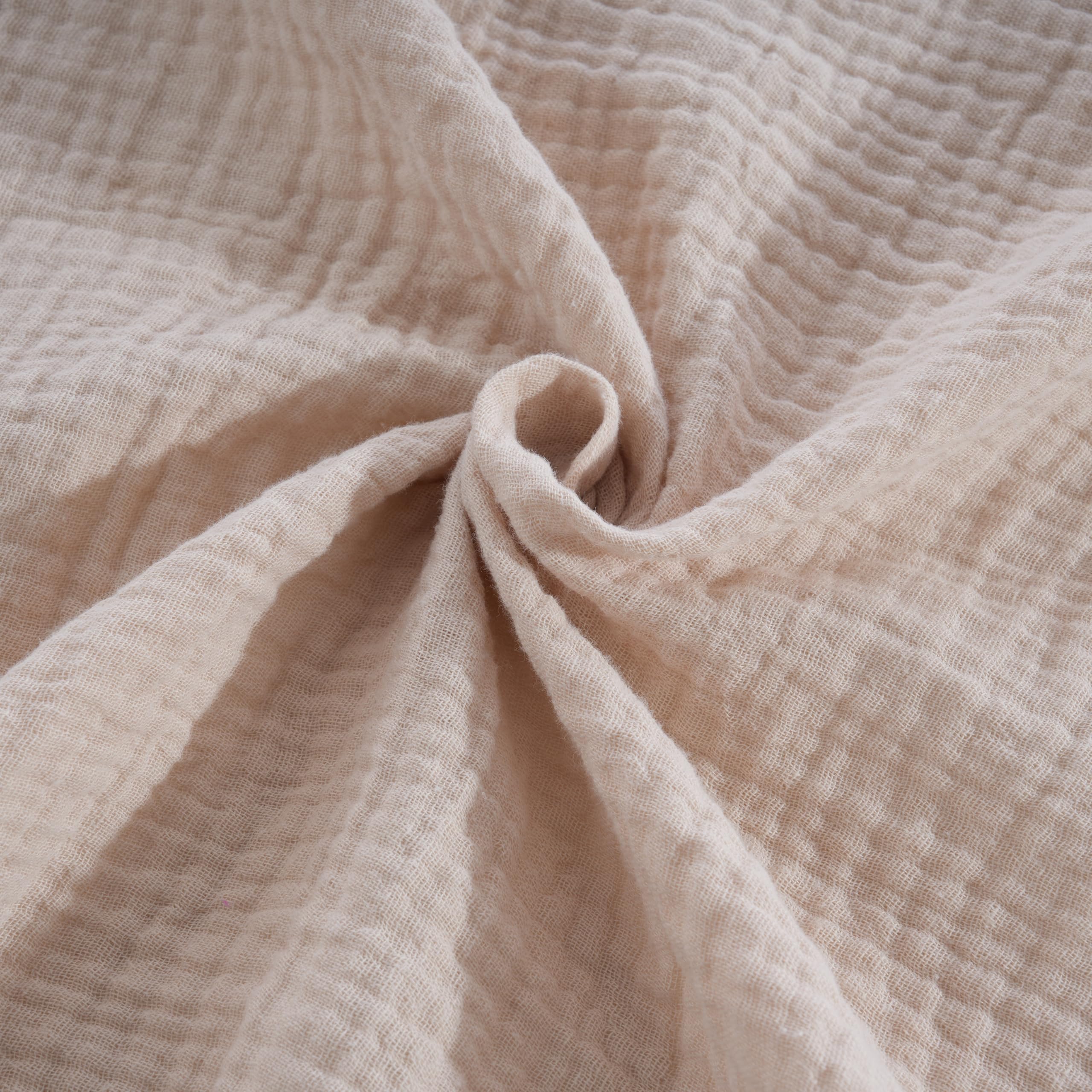 CottCare Uuisex Baby - Mantas de recepción 100% muselina de algodón, 31 x 35 pulgadas, paquete de 3, beige/verde salvia/rosa rosa