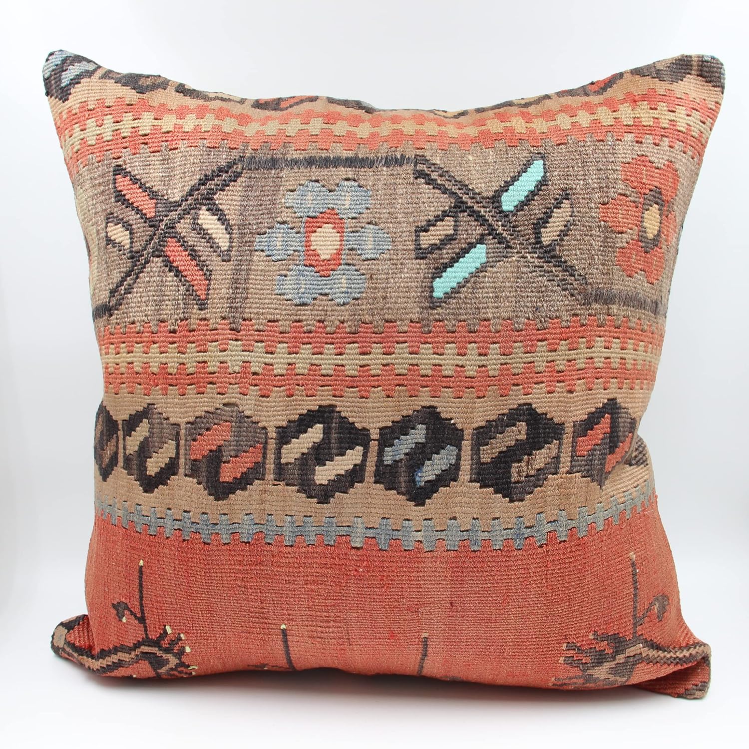 Oriental kilim pillow cover 24x24 inch Huge sitting