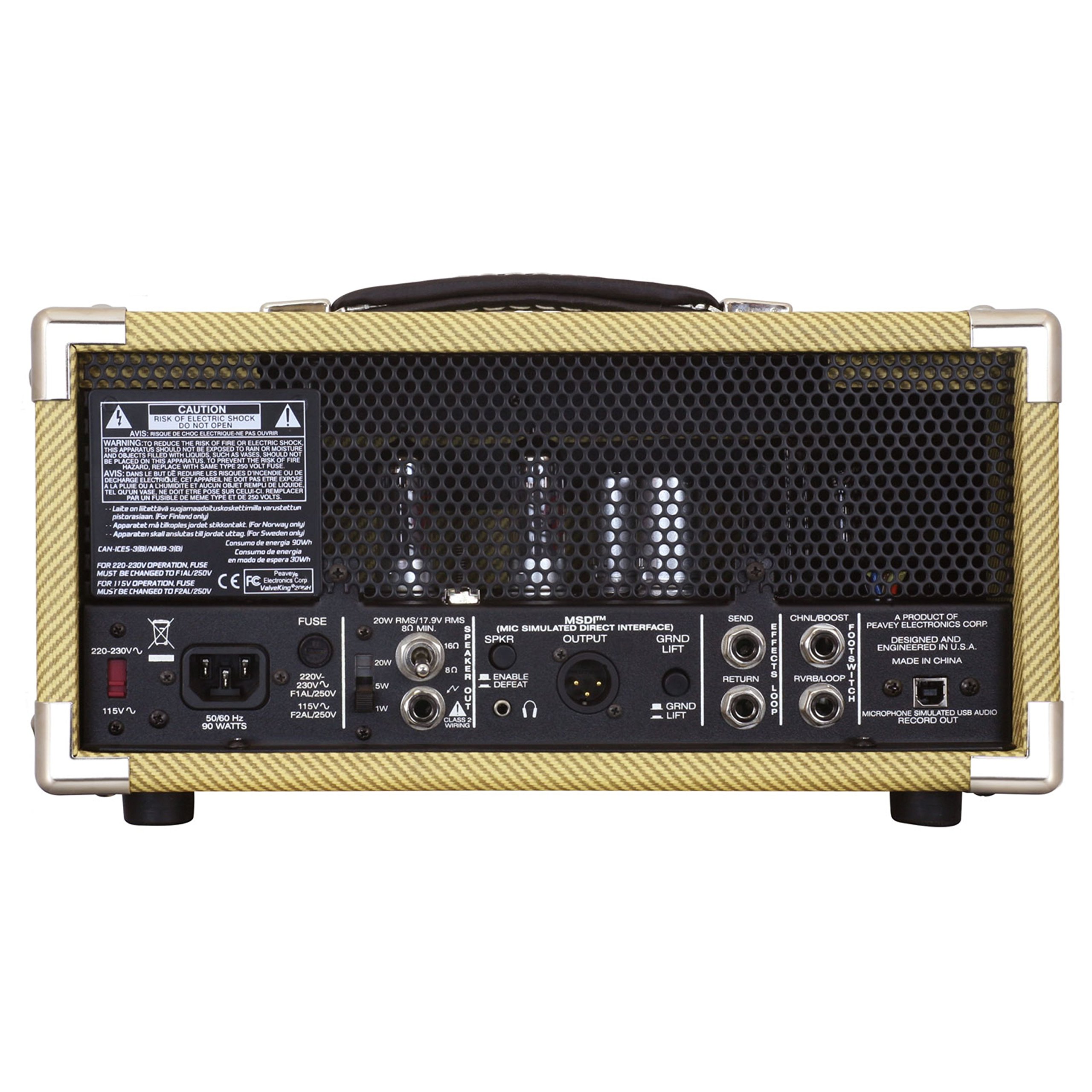 Peavey Classic 20 Mini Head - Amplificatore a tubo per chitarre elettriche
