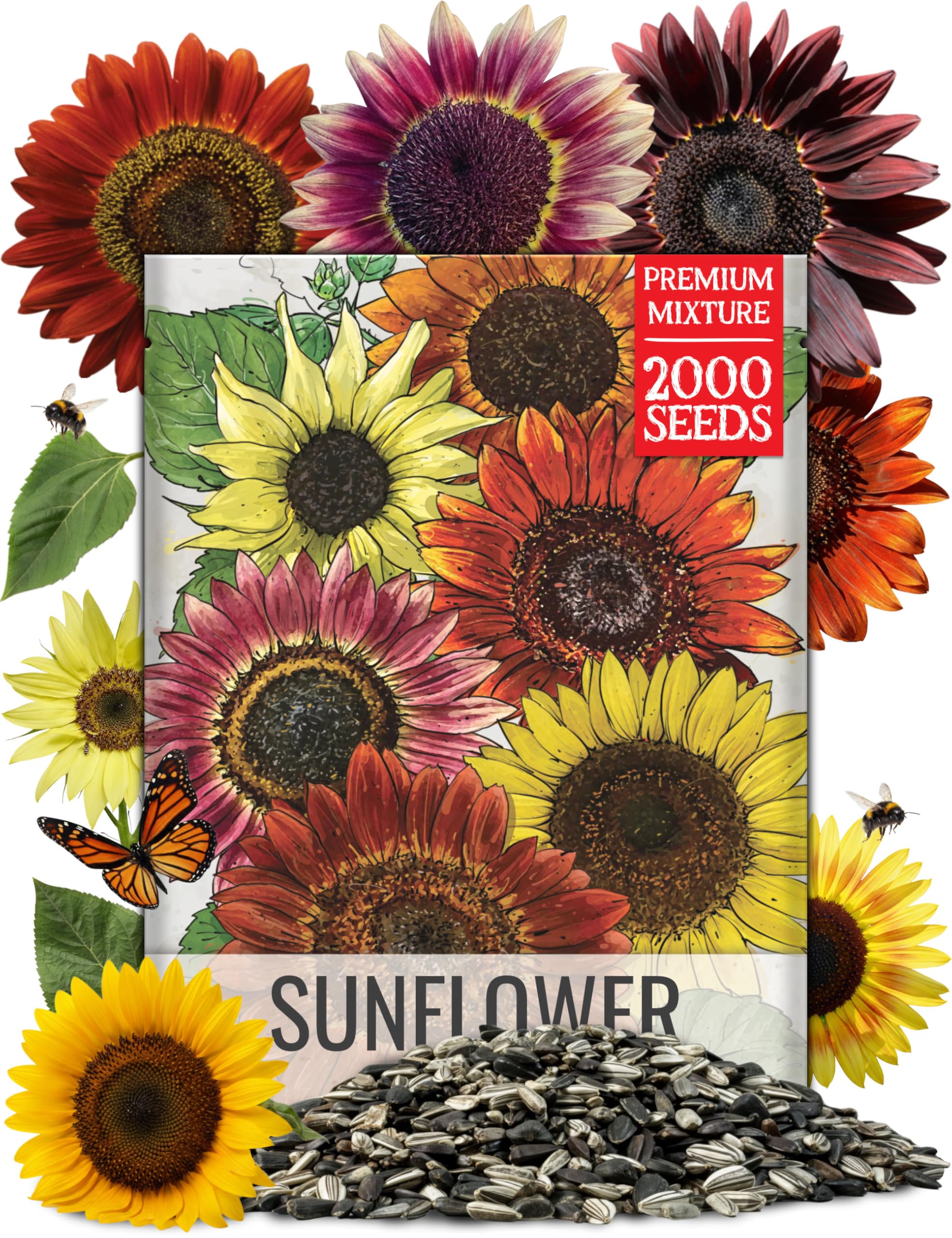 Seed Needs Sunset Blend Sunflower Seeds