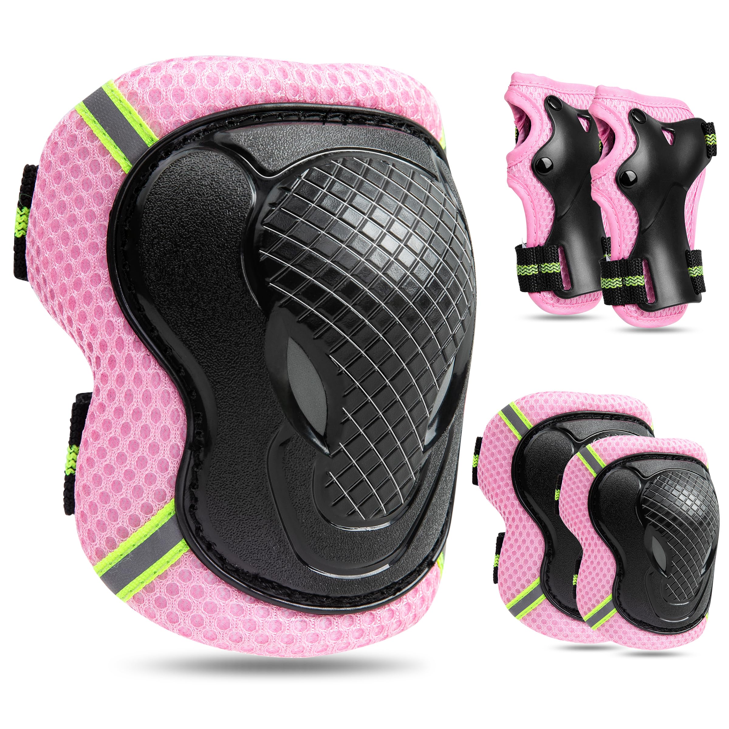Protezioni Bici Bambino, Set di Protezioni Skateboard Bambini, Ginocchiere Gomitiere Bici Bambino per Skateboard Pattini Scooter Monopattino e Altri Sport Estermi