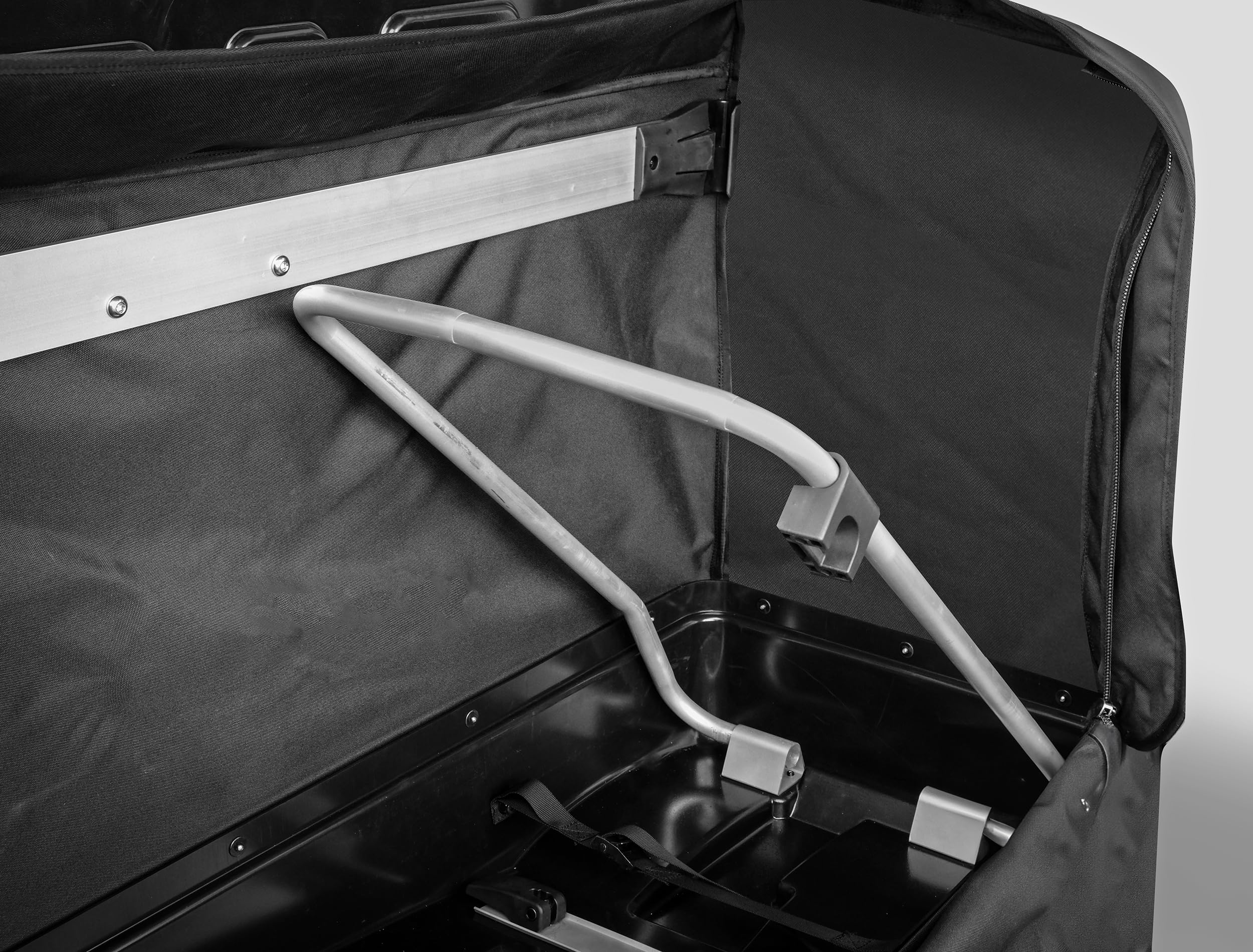 EUFAB 11651 Transportbox für Fahrradträger 350 l, Schwarz