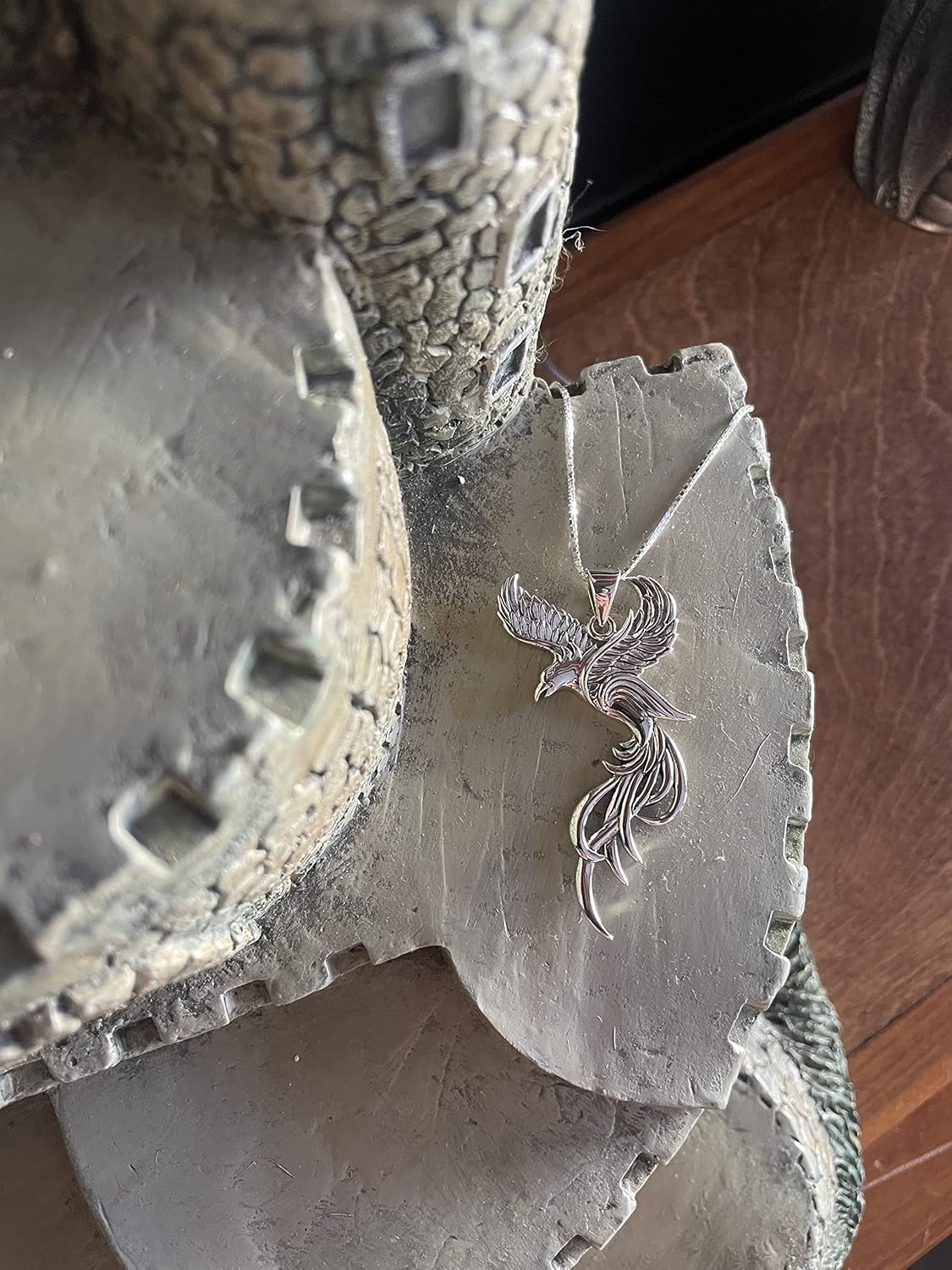 Jewelry Trends Sterling Silver Flying Phoenix Pendant Necklace 18" - Image 9