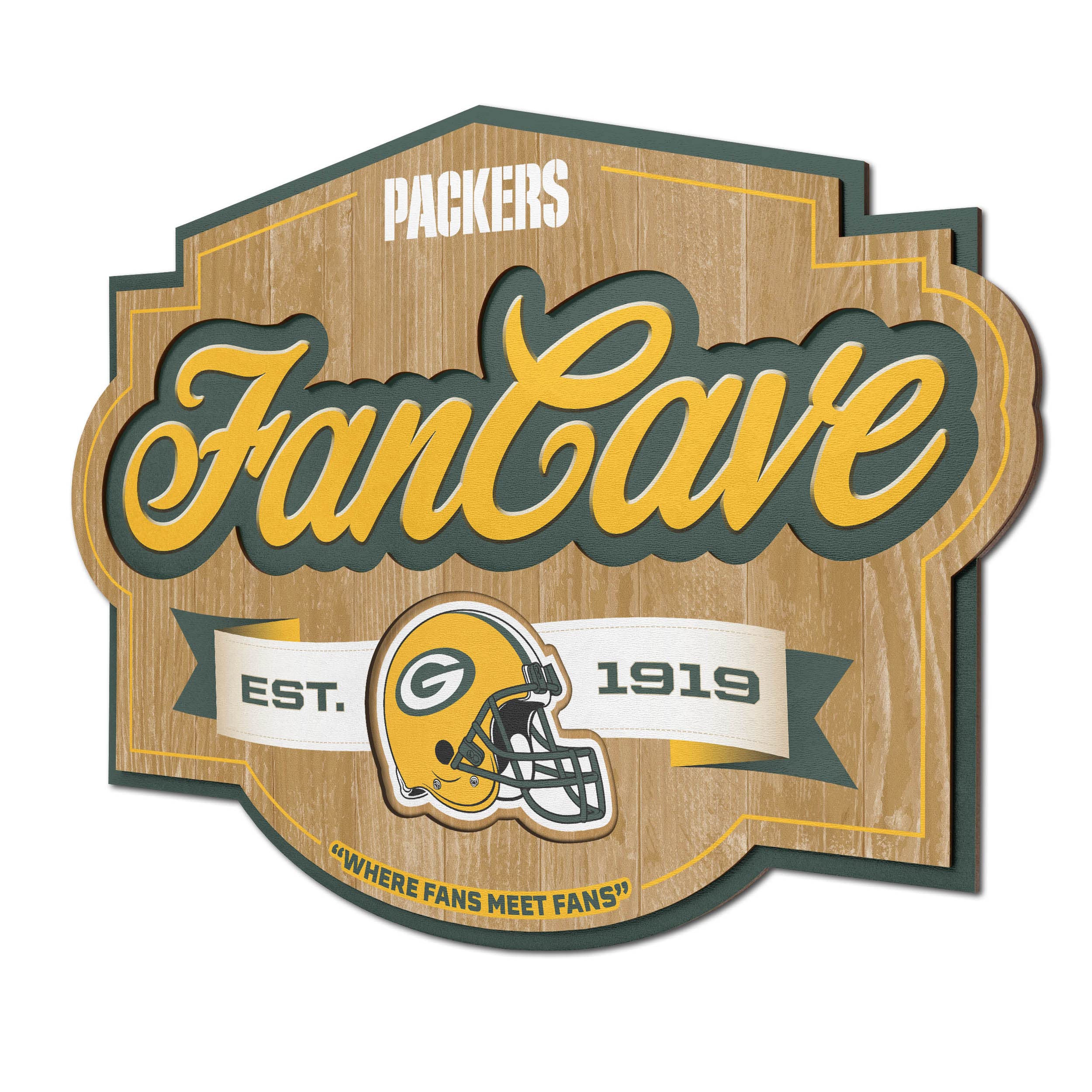 YouTheFan NFL Green Bay Packers FanCave Wall Art