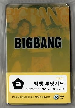 KPOP BIGBANG Transparent Photo Cards 25pcs