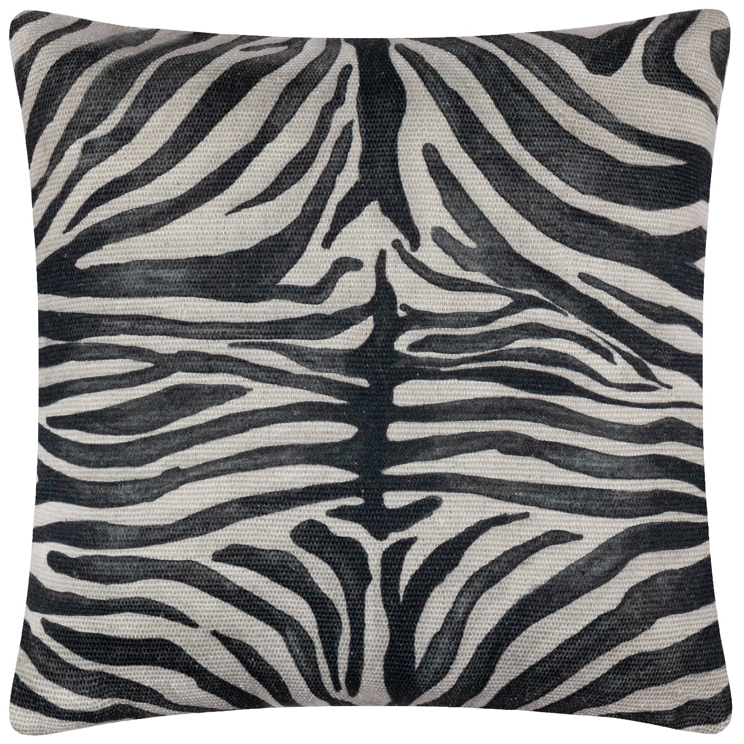 Paoletti Leopardis Zebra Woven Outdoor Cushion Cover - Multicolour - 59x59cm
