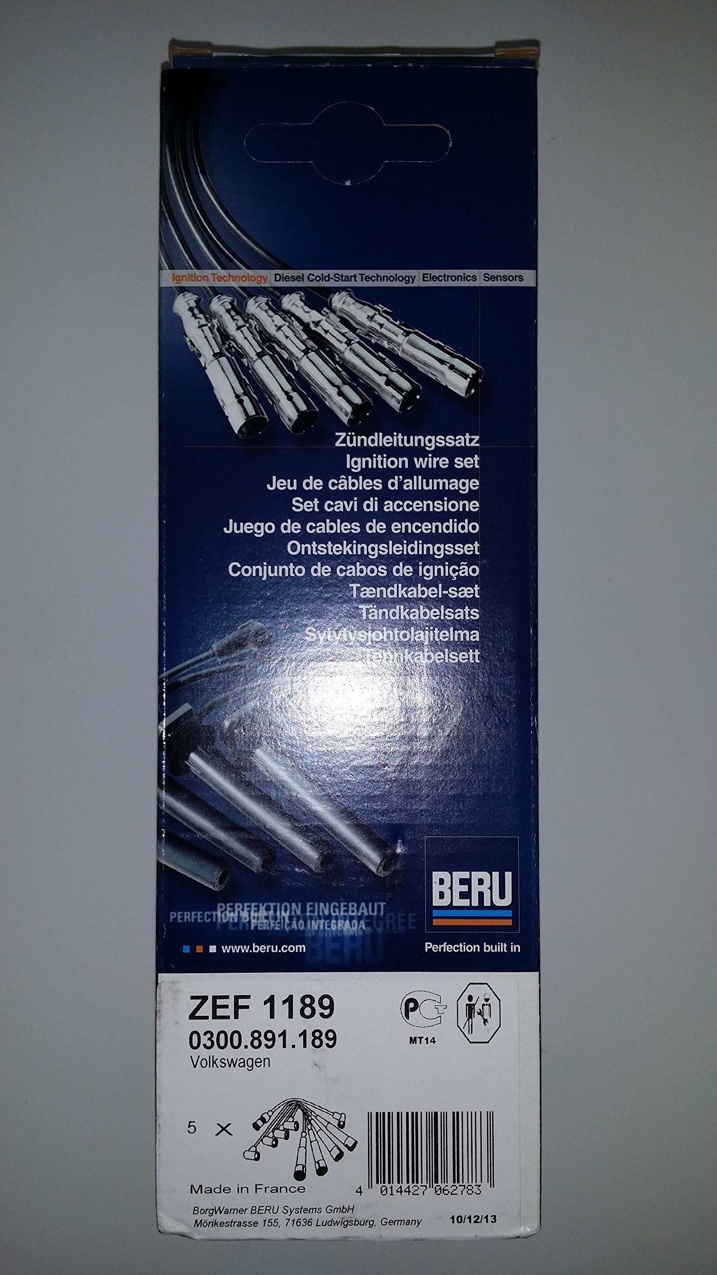 BERU BEZEF1189 Cavi Candele Beru