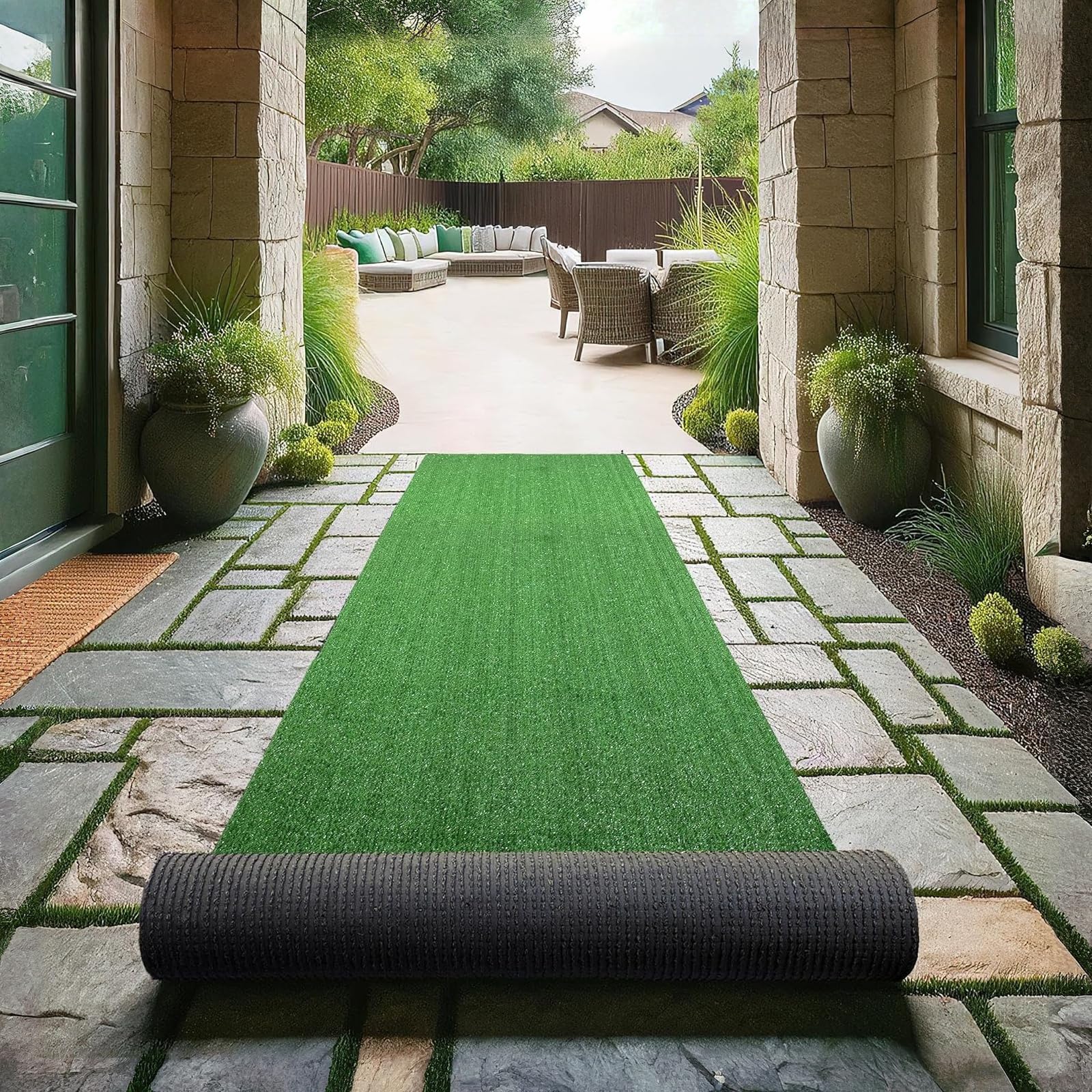 【人気商品】人工芝 1m×10m ロールタイプ 毛足10mm 防草シート一体型 Amazon | RsBarter 人工芝 1m×10m ロールタイプ 毛足10mm 防草シート一