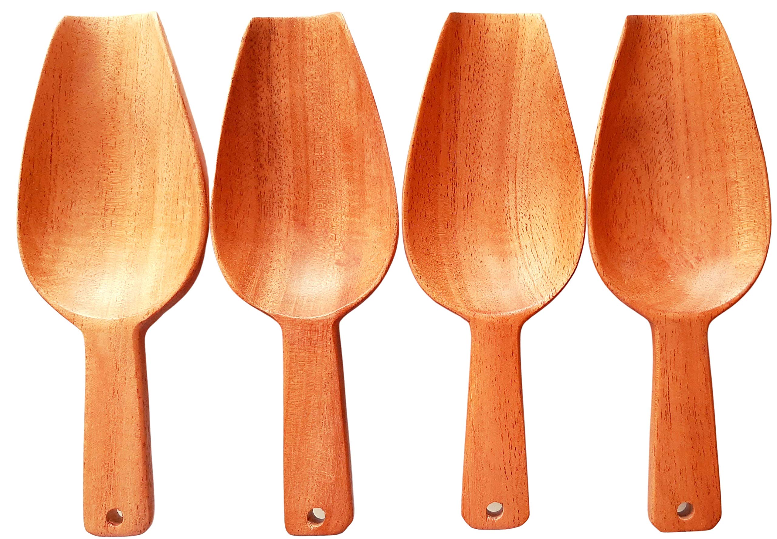 Fabartistry 100% Pure Neem Flour/Rice/Pulses/Cereals Scoops in Pack of 4(6 inches Long, Brown) (B08LBBRXV2) Amazon Price History, Amazon Price Tracker