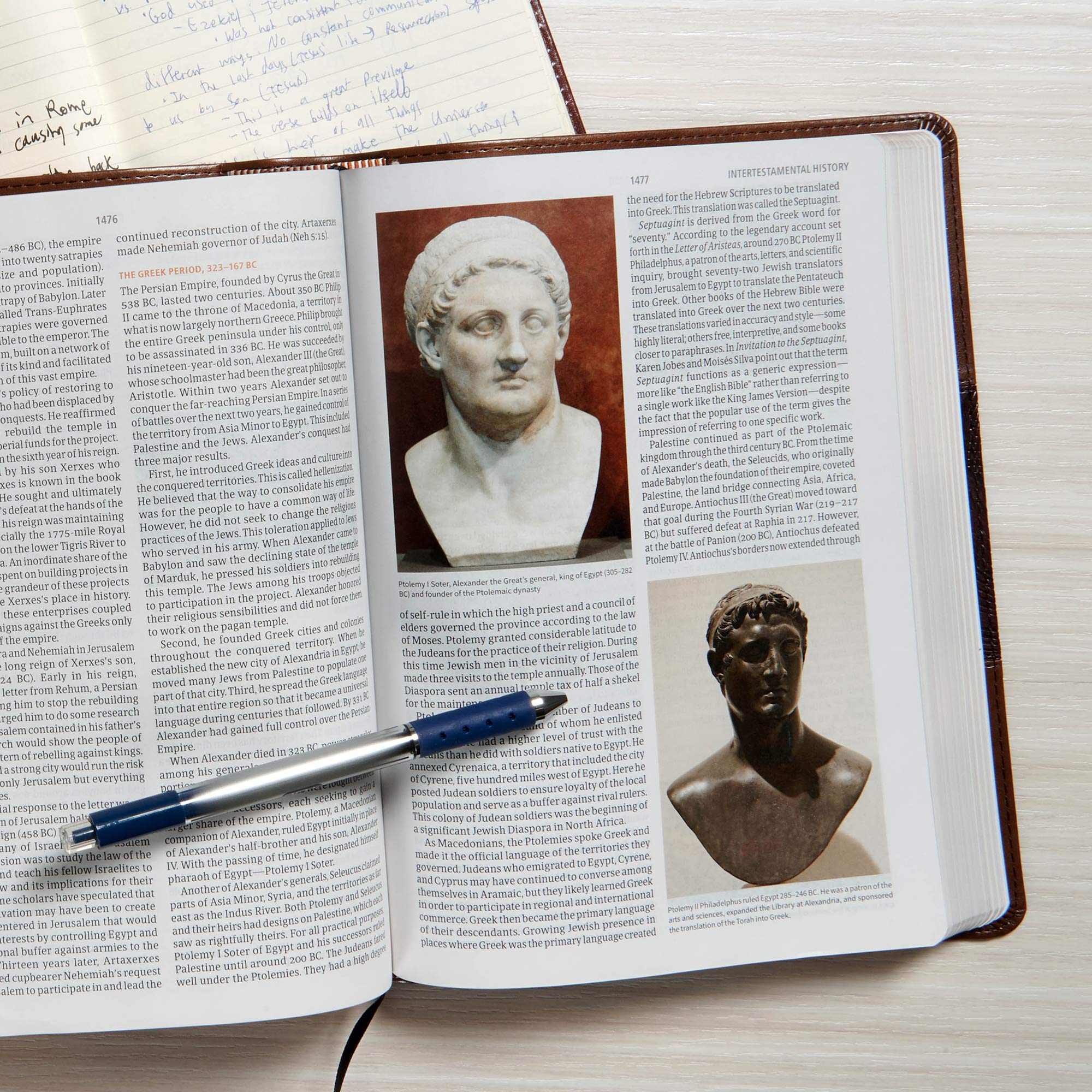 CSB Study Bible, Mahogany LeatherTouch, Red Letter, Study Notes and Commentary, Illustrations, Articles, Word Studies, Outlines, Timelines, Easy-to-Read Bible Serif Type - Image 4