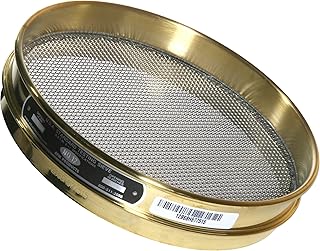 Advantech Brass Test Sieves with Stainless Steel Wire Cloth Mesh, 8