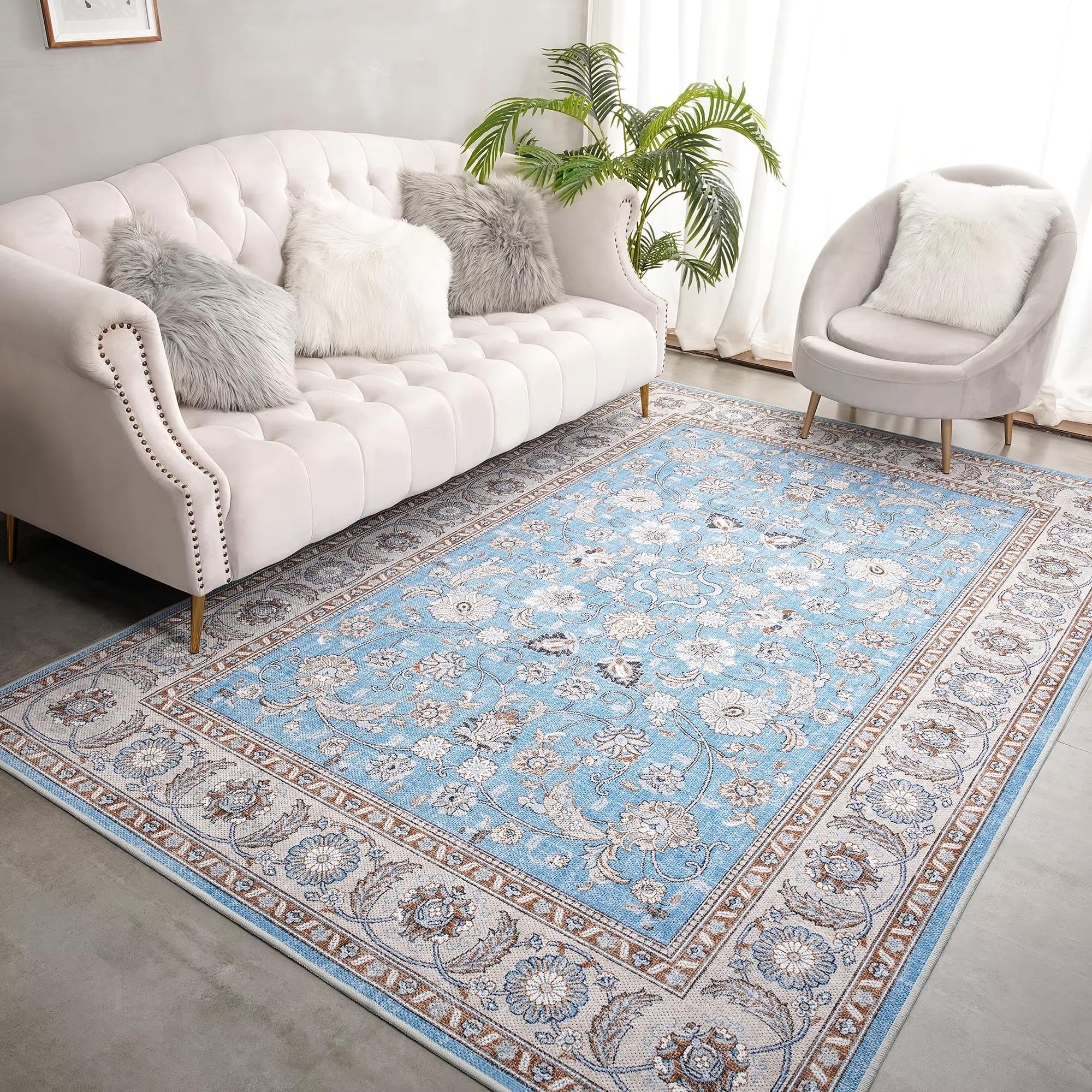 Tapis rampant pour enfants sécurisé et tapis à fleurs modernes