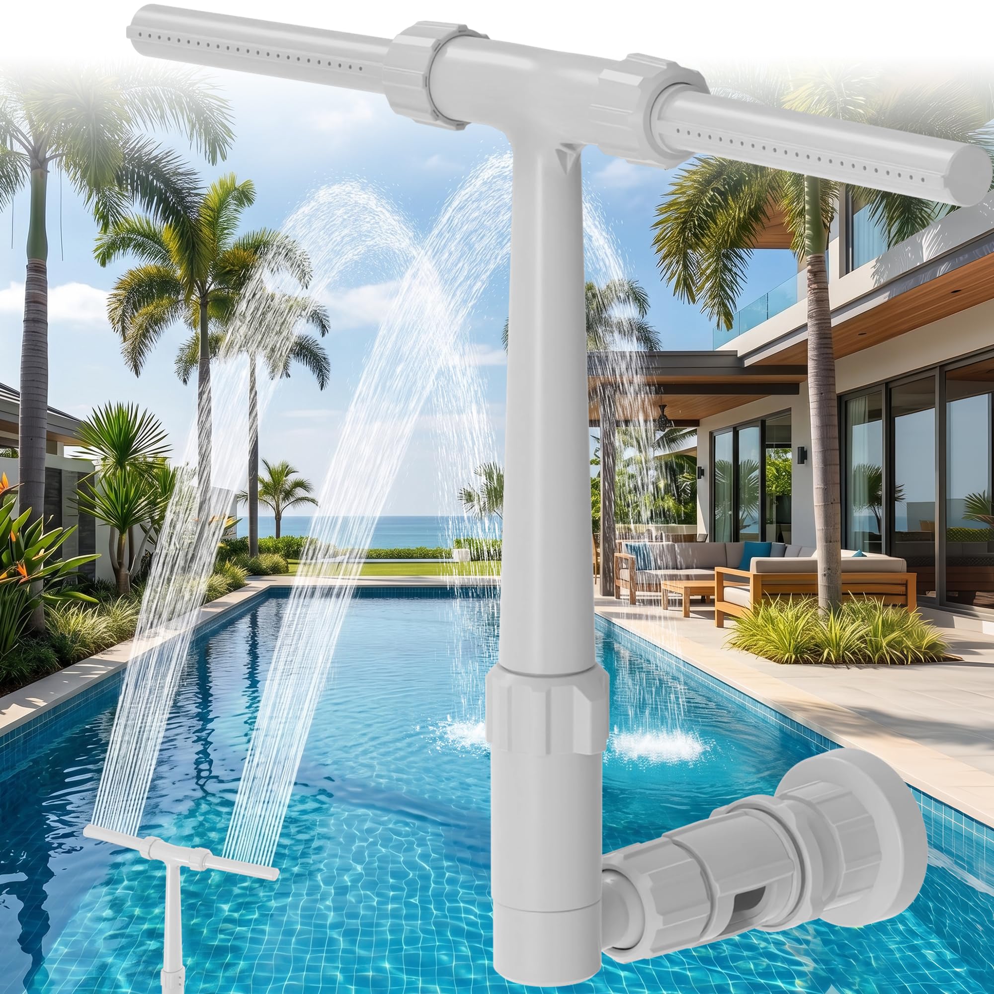 Photo 1 of [MISSING PARTS ]AquaJoyer Pool Fountain for Above and In-Ground Pools