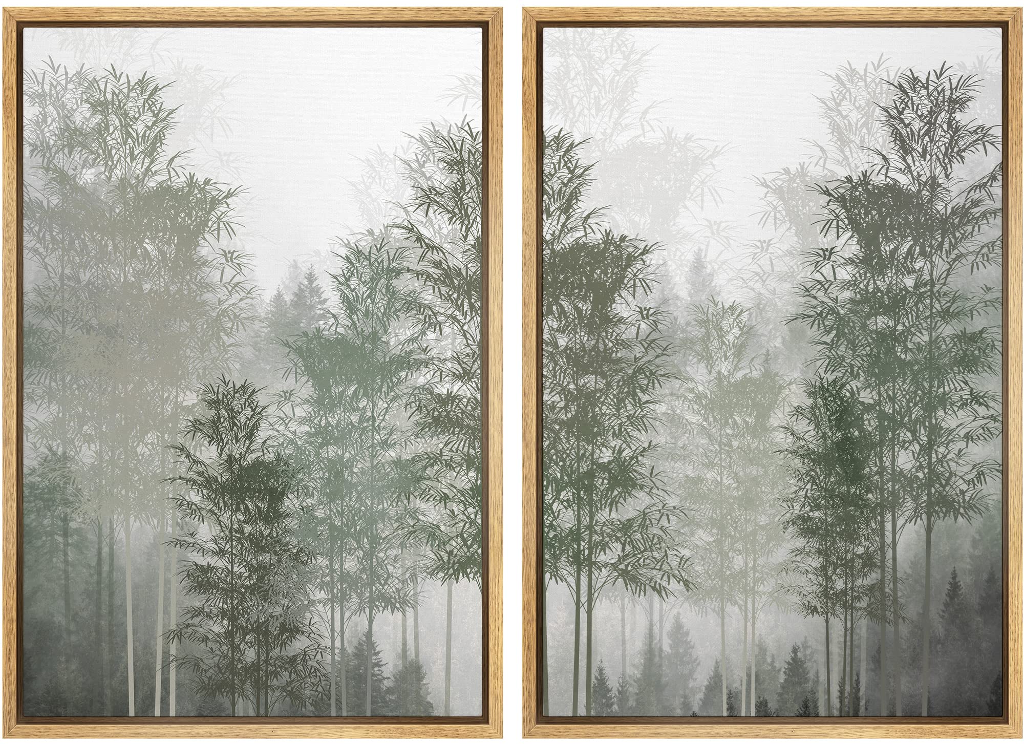 MUDECOR Framed Canvas Print Wall Art Monochromatic Gradient Abstract Minimalist Gray Illustrations Modern Art Decorative Bohemian Colorful Chic for Living Room, Bedroom, Office - 16"x24"x2 Black — view 108