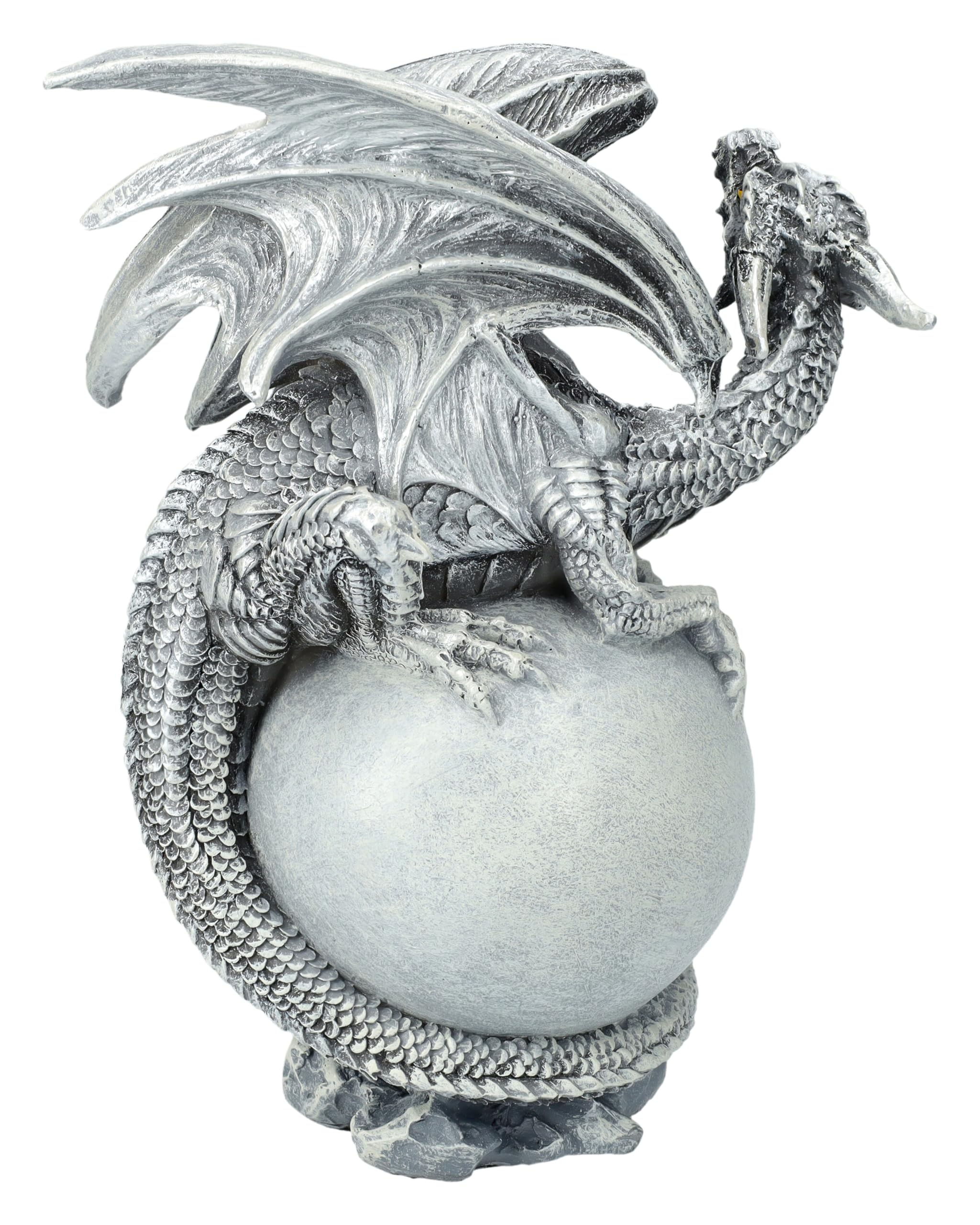 Figuren Shop GmbH Drachenfigur auf Mond - Luna Dragon 15 cm - Statue Deko Figur Drache Dragon Sammlerstück für Drachenliebhaber