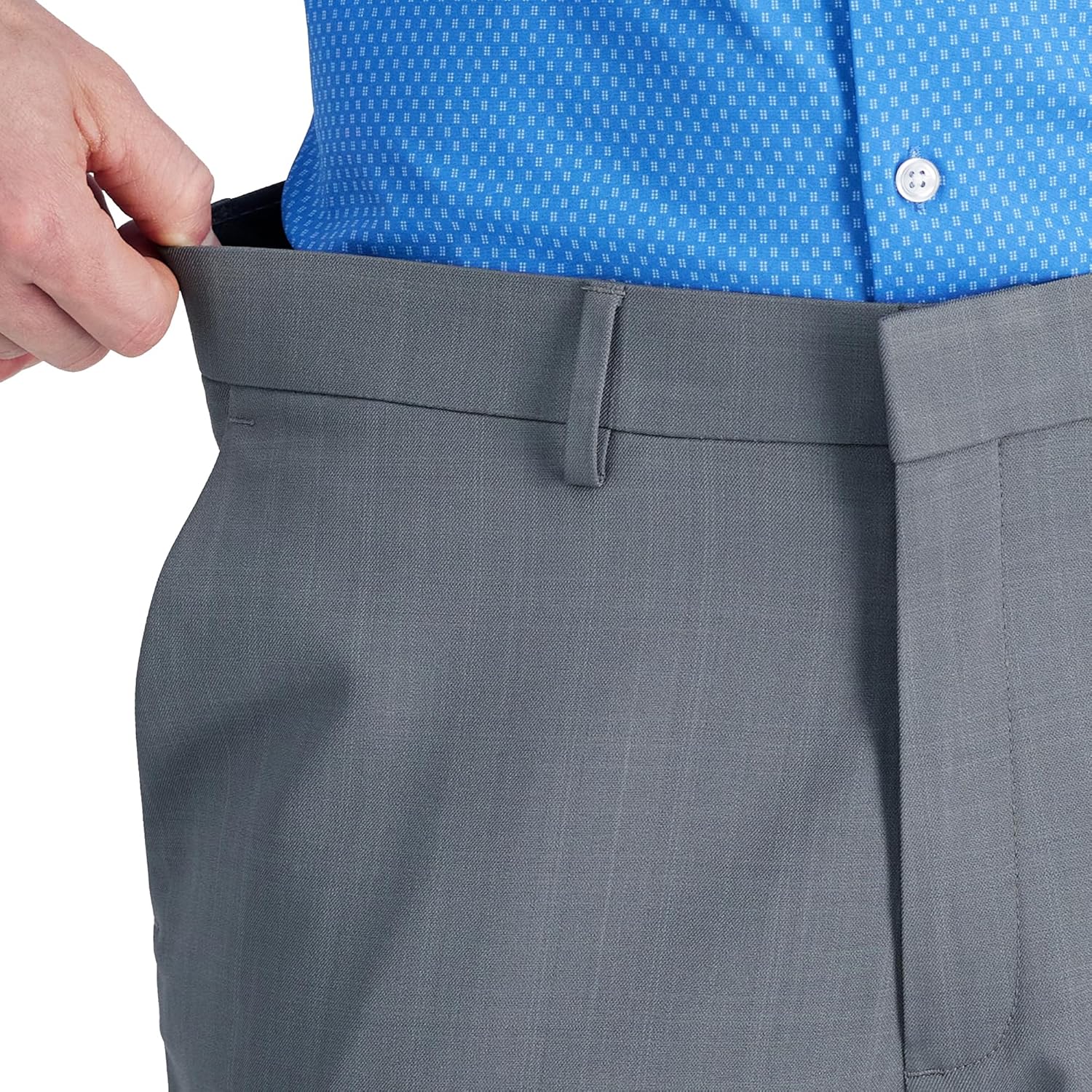 Haggar Mens Premium Comfort Dress Pant-Straight Fit Flat Front (Regular and Big & Tall Sizes) - Image 4