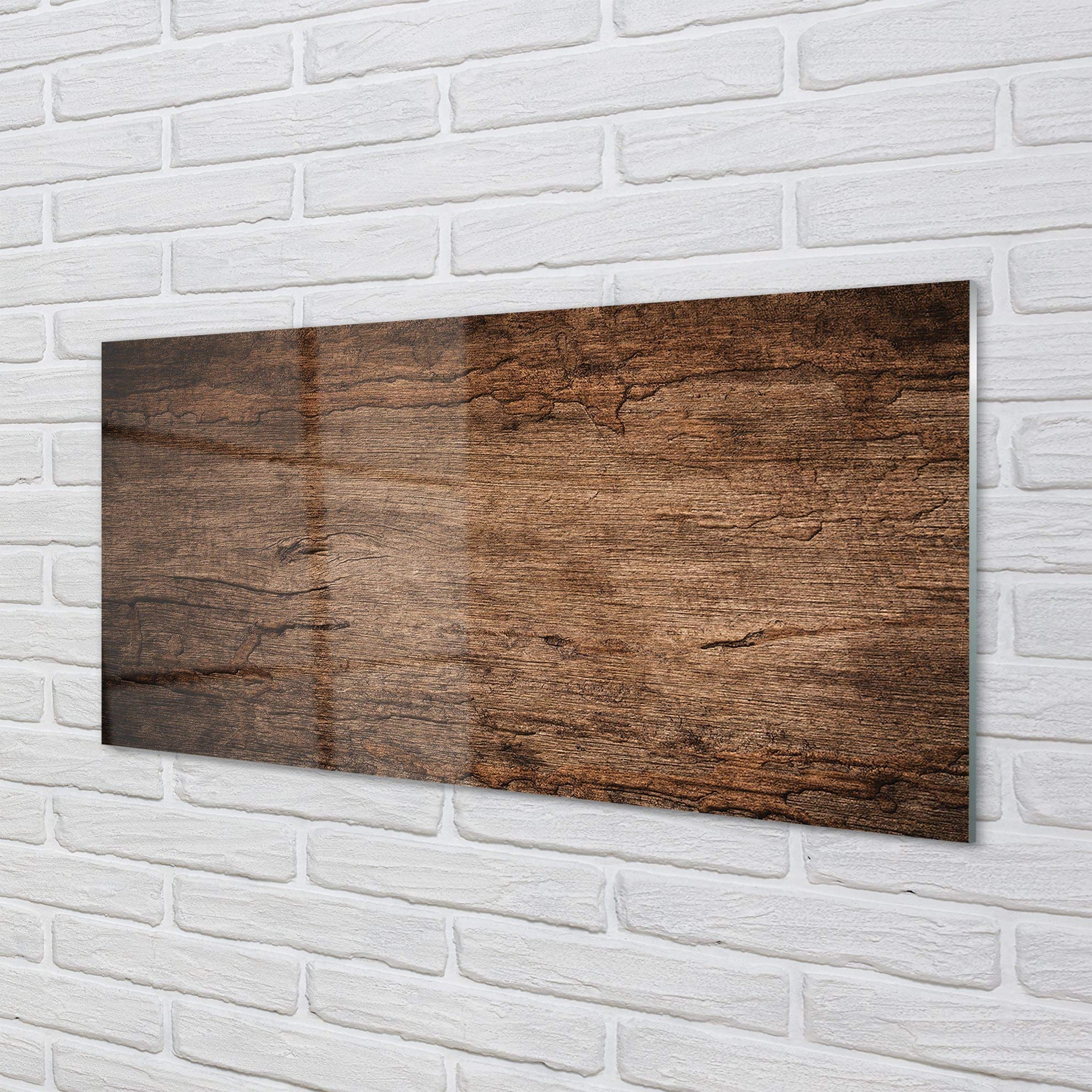Tulup Impresión acríl Acrílico 100x50cm Impresa Decoración Imagen Cuadro sobre acríl Pinturas – Textura De Madera del Grano