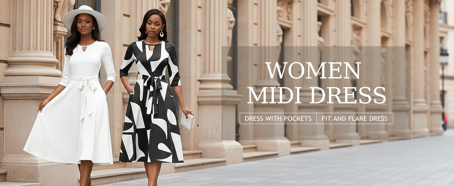 slim fit dress slacks Stretchable Corset Fit & Flare Midi Dress