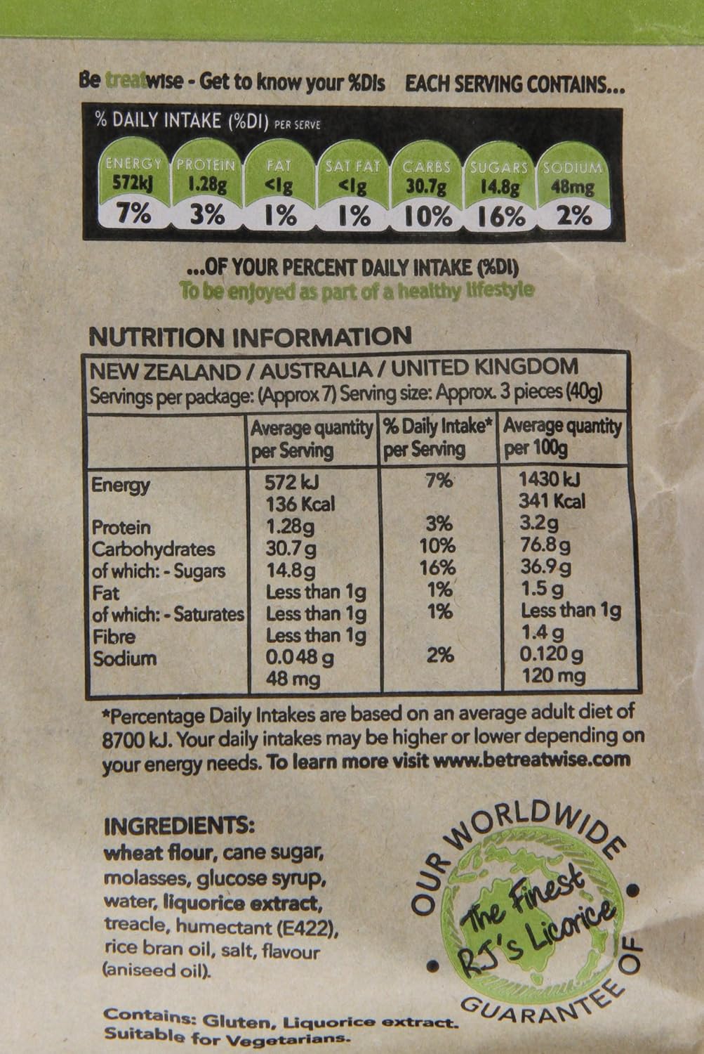 Natural Herbal Licorice - Soft - 300g