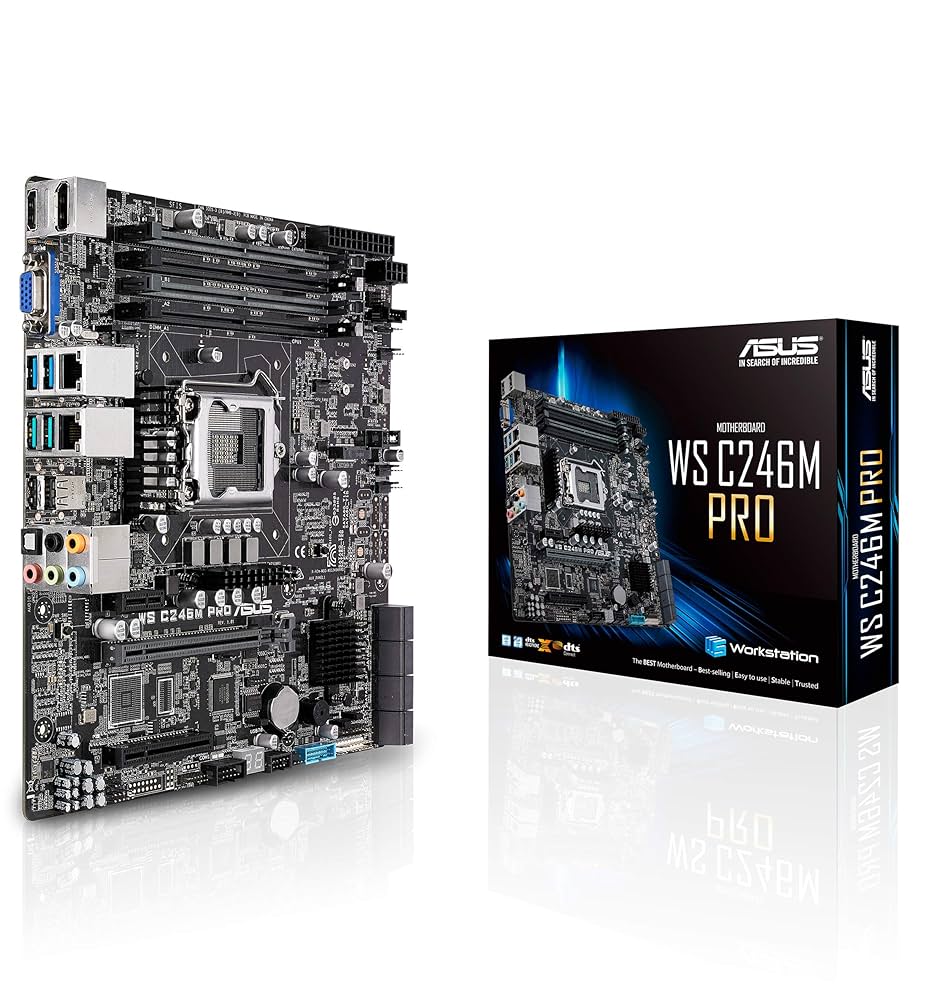 【win11対応】ASUS WS C246M PRO + Xeon E-2124 Amazon.in: Buy ASUS LGA1151 ECC DDR4 M.2 C246 Server