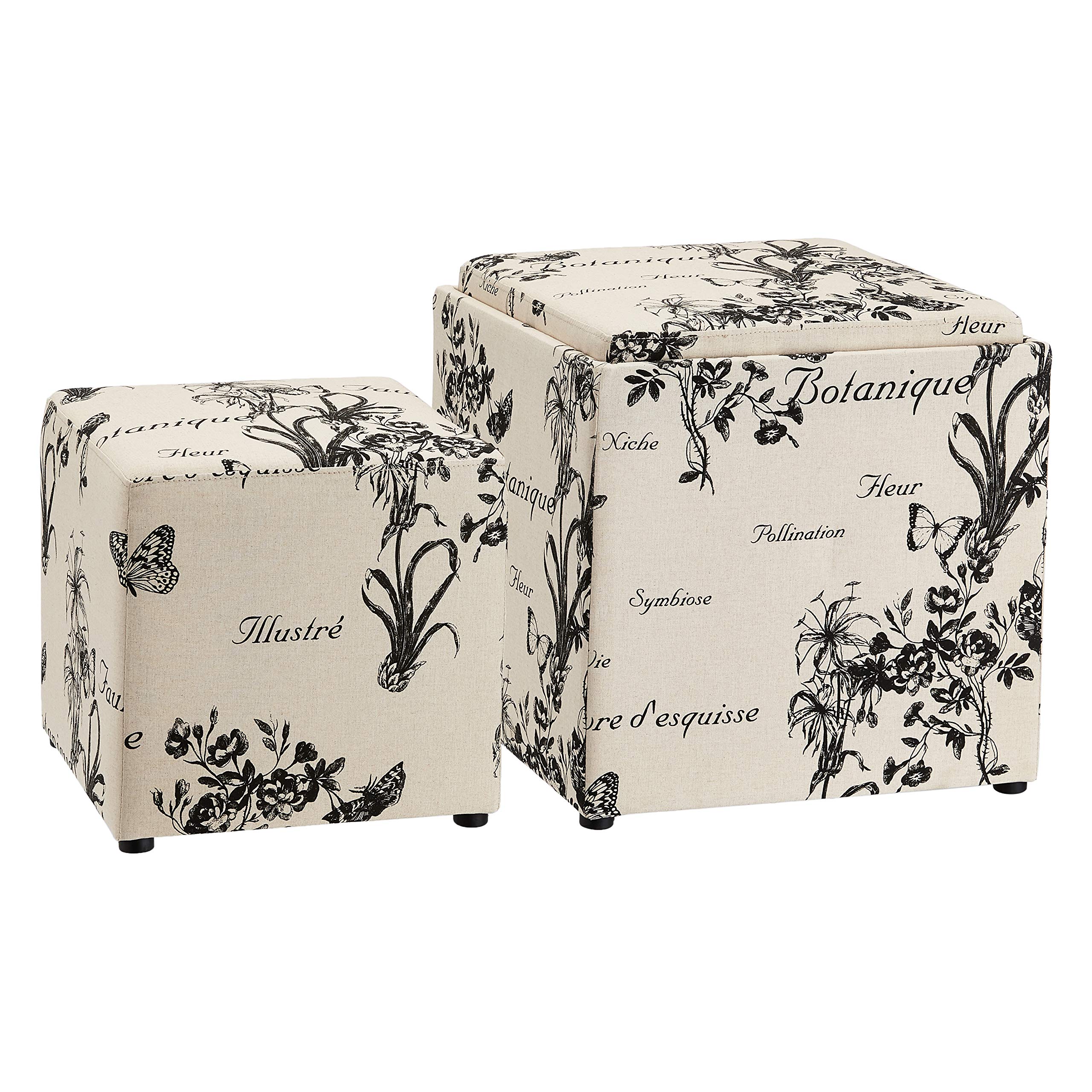 FIRST HILL FHW WFO0010WH ottomans, Flaxen