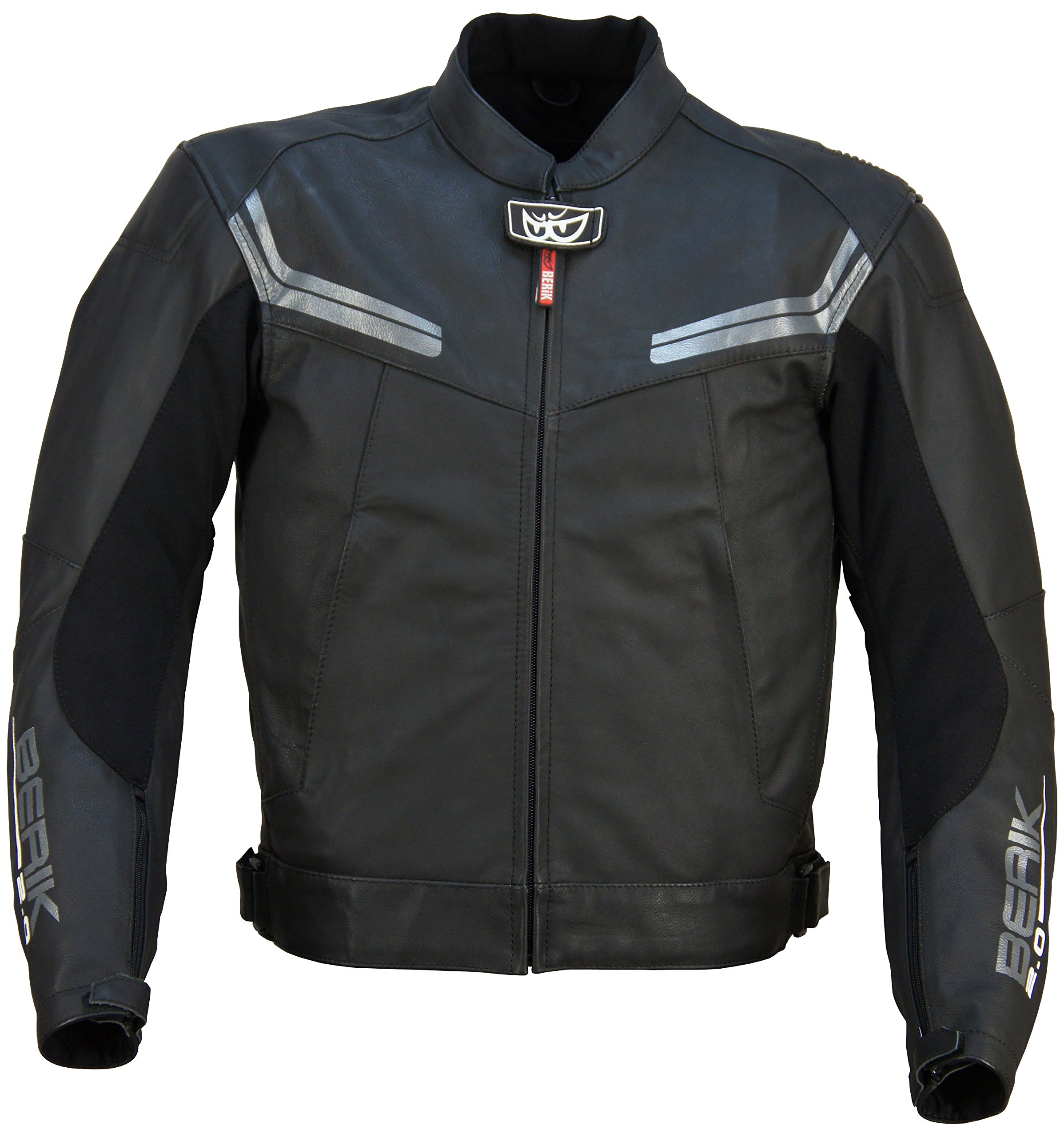 Amazon | BERIK レザージャケット LEATHER JACKET LJ-10717-BK GREY 44