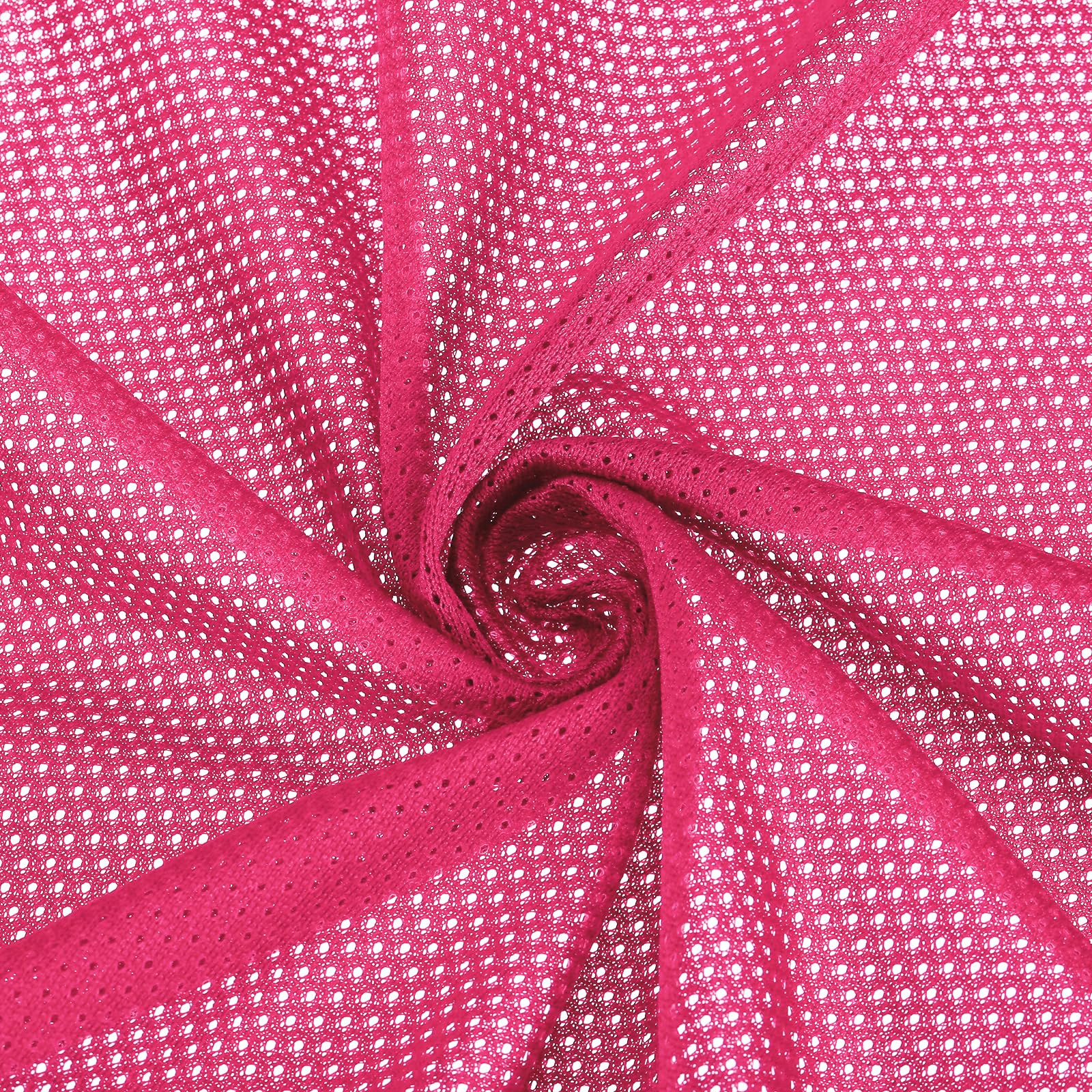 PATIKIL 62 Zoll breiter Netzstoff Stretchstoff Netzfutter Stoffe leicht dehnbar zum Nähen von Rucksacktaschen und riemen, Netzkleidung, Netzbeuteln, Einkaufstaschen, Magenta Pink 1 Yard