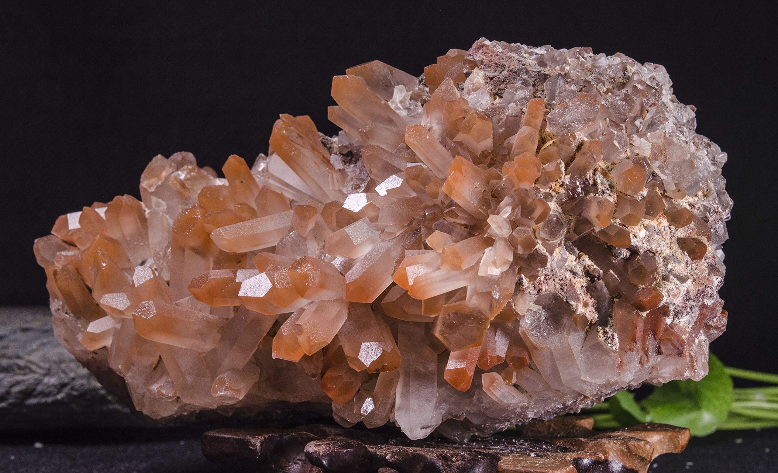 天然石 原石 レッドファントムクォーツ 幻影水晶 クラスター スター 