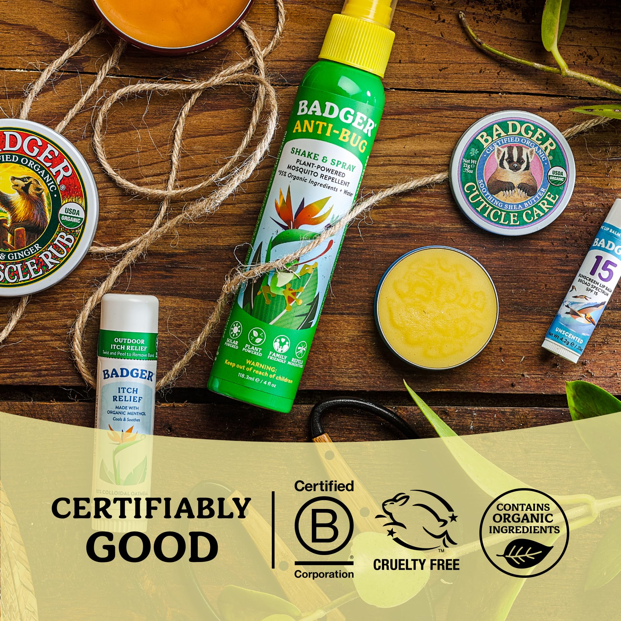 Badger Tin Cuticle Care, mały - balsam do skórek i paznokci - balsam pielęgnacyjny do suchych paznokci - 720308