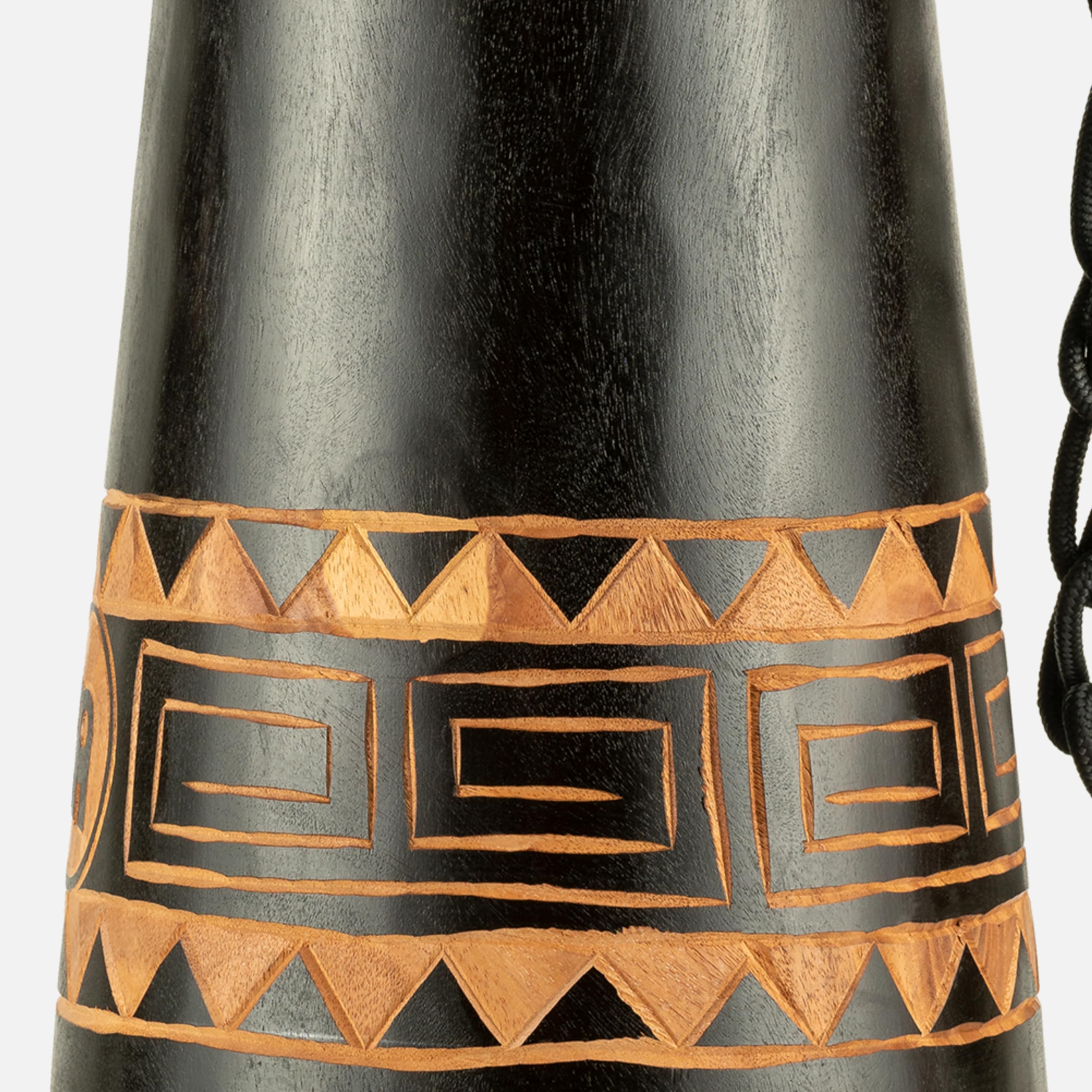 Meinl Percussion Djembe Congo À Cordes – Très Grande Percussion à Main – Avec Peau de Chèvre – Diamètre 13 pouces – Acajou, Marron Foncé (HDJ1-XL)