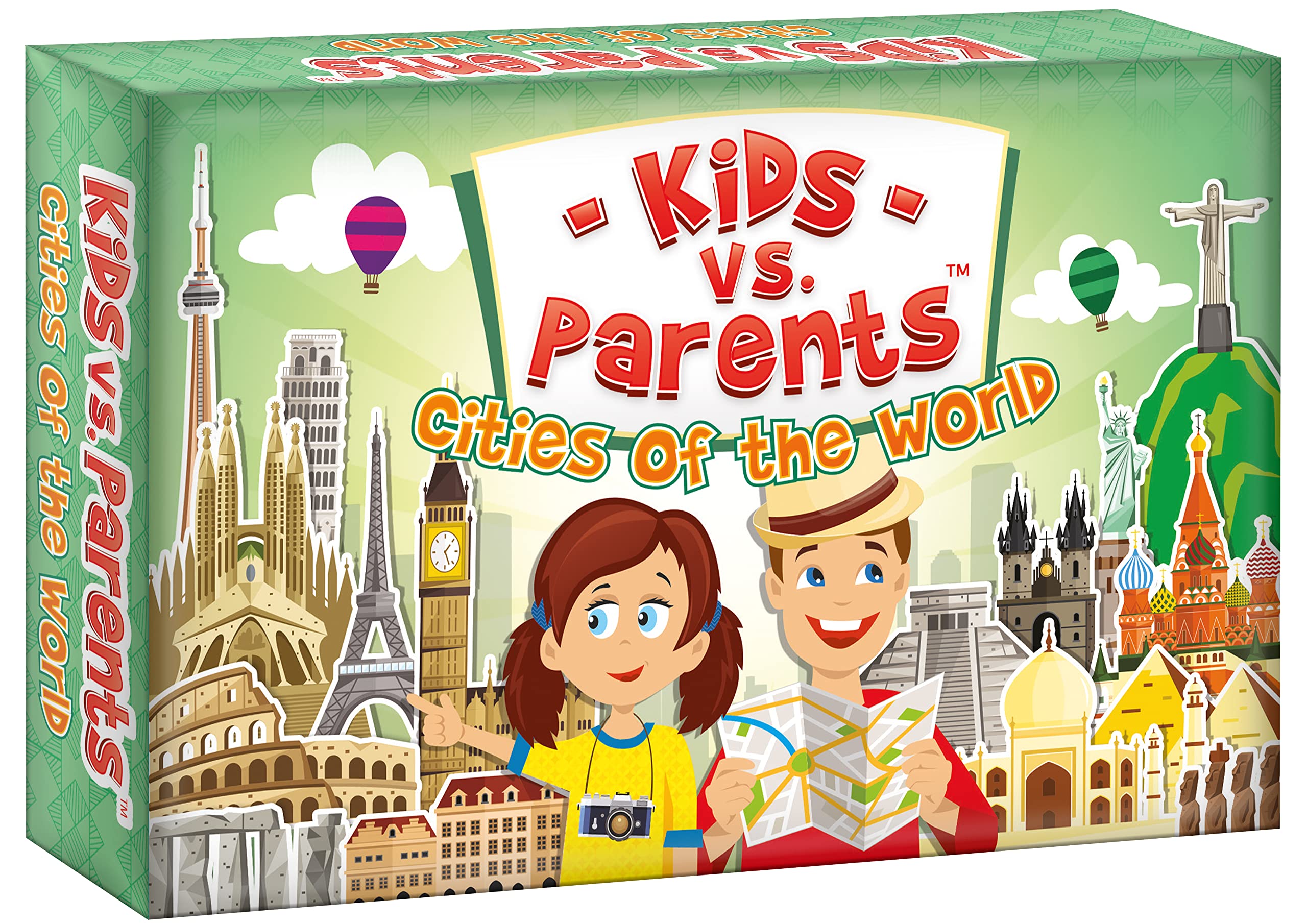 Game Family Game Card Game Quiz for Kids | Kids vs Parents Cities of the World Ages 7+
