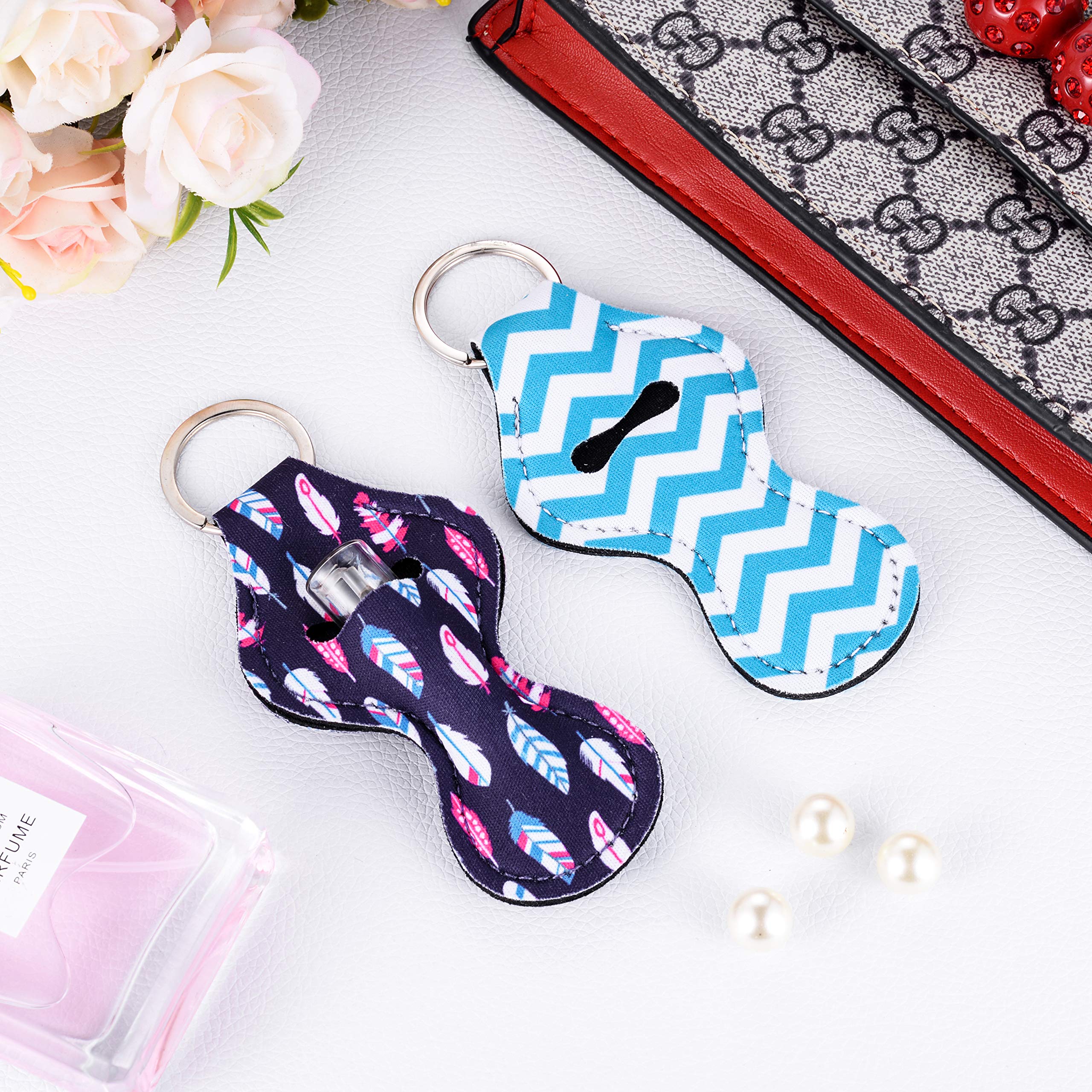 Valyria Sublimation Blanks Chapstick Holder Keychains Lipstick